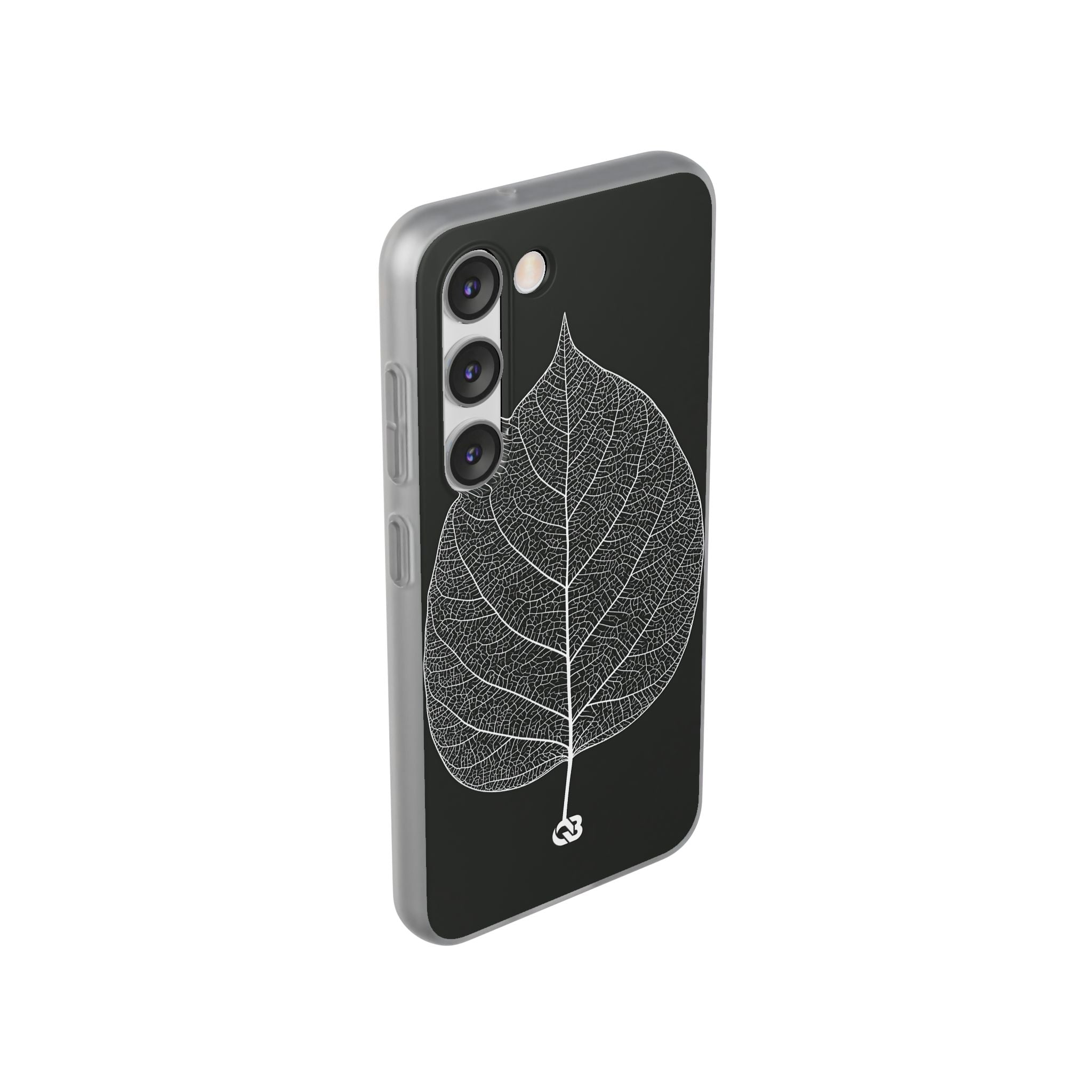 Black Lite Phone Case for Samsung - Bleached Leaf Lattice