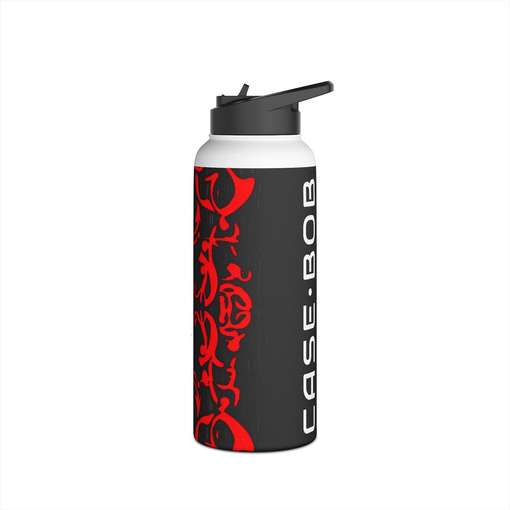 Crimson Swirl - Stainless Steel Water Bottle