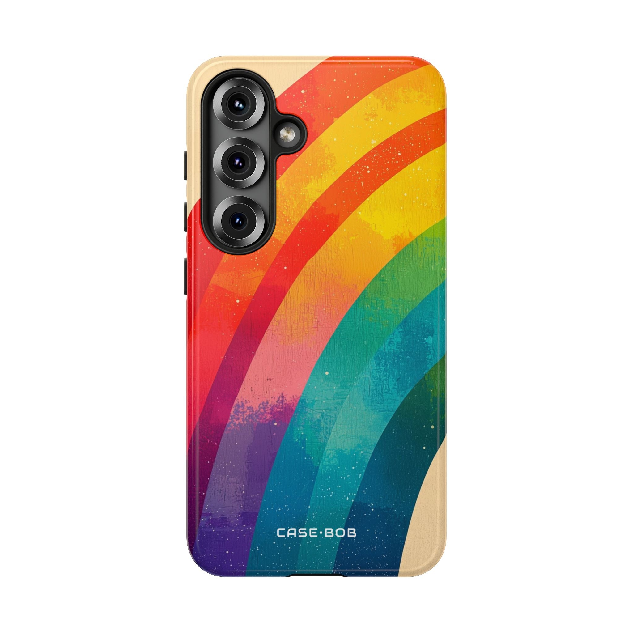 Texturierter Regenbogenbogen Samsung S25 Case - Tough