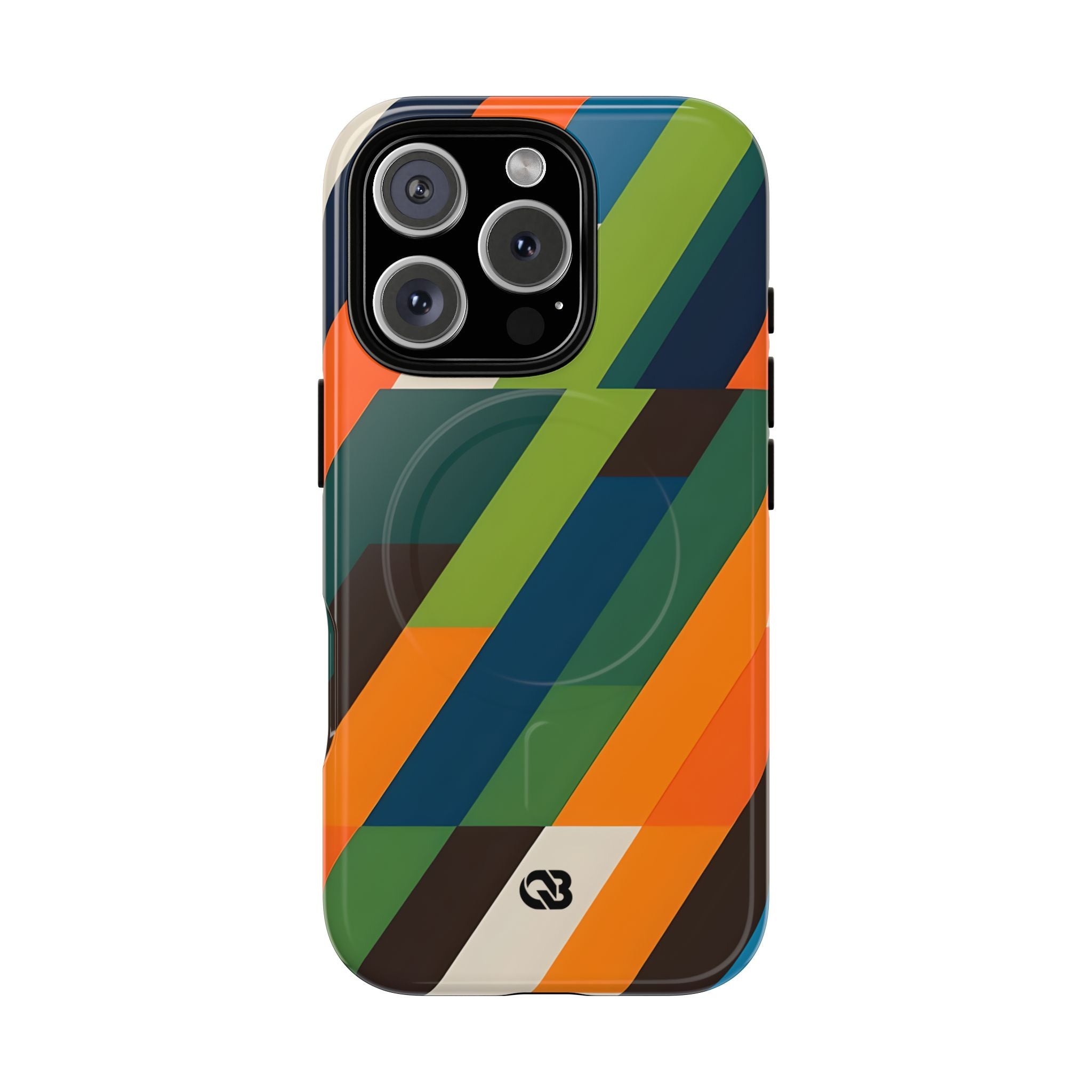 Angled Retro Mosaic · Tough+ Phone Case for iPhone · Magsafe