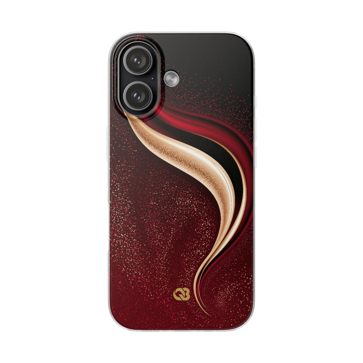 Gilded Crimson Flow · Lite Phone Case for iPhone · Red