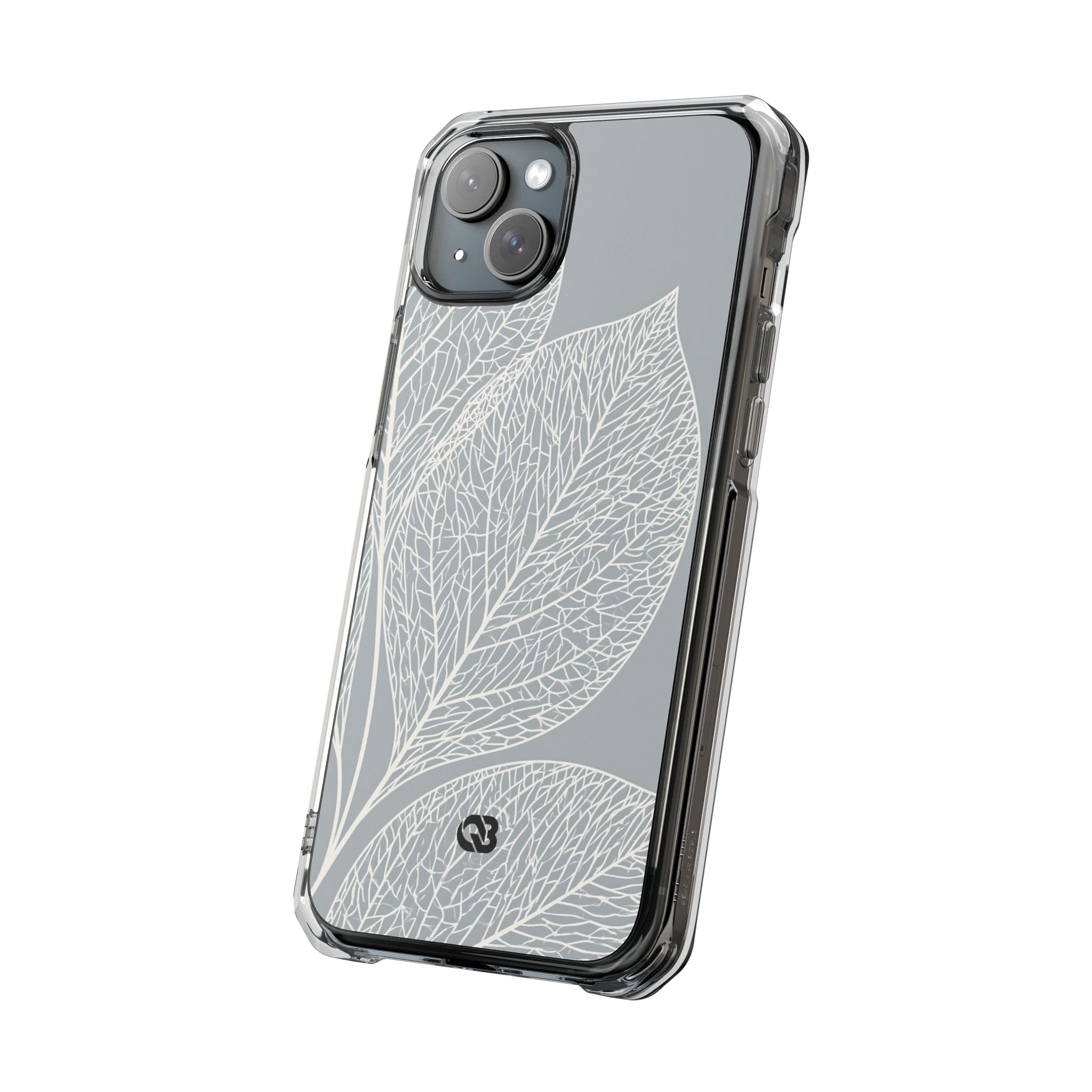 Grey Impact MagSafe Phone Case for iPhone - Frosted Ash Veins