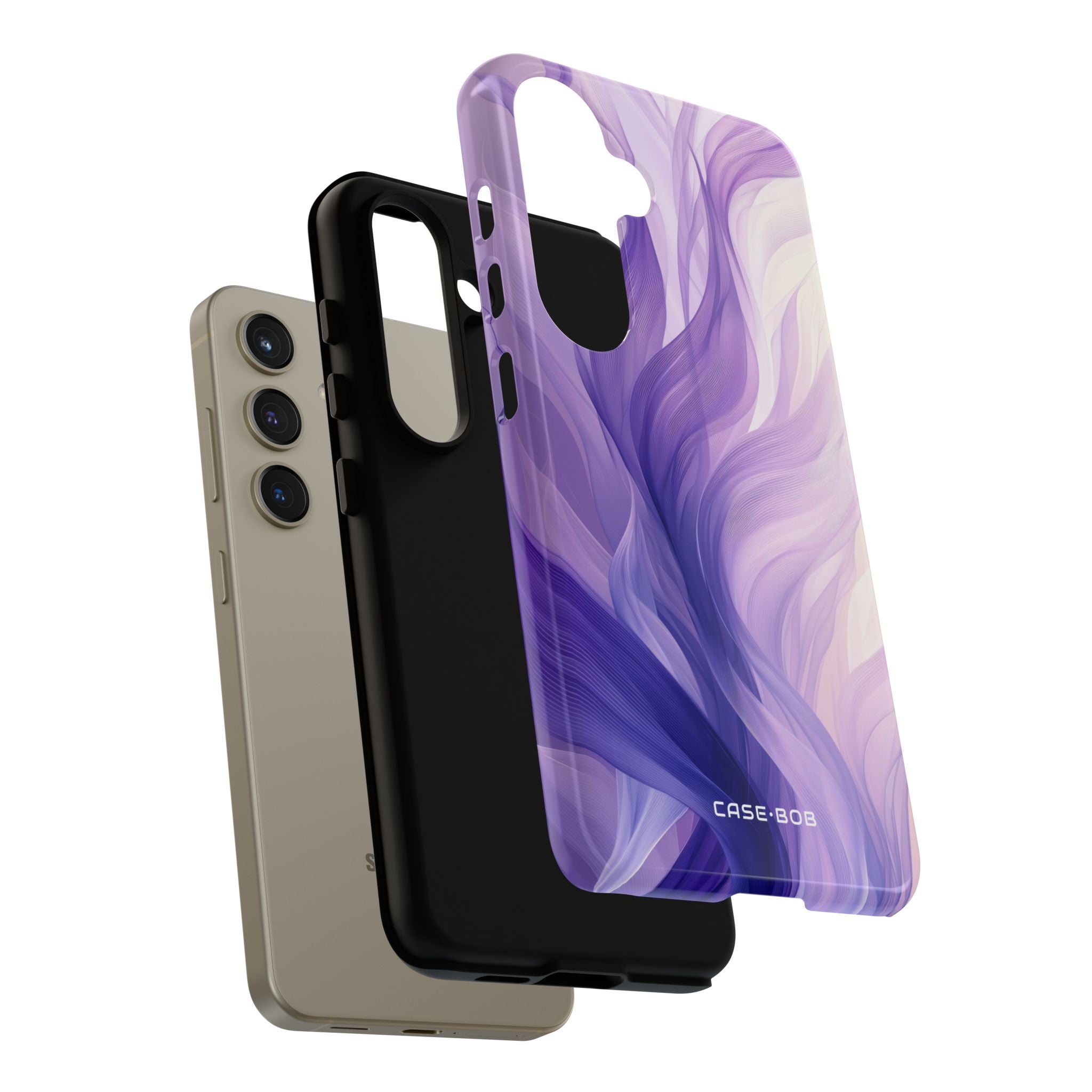 Paars lintgolven Samsung S24 hoesje - Tough