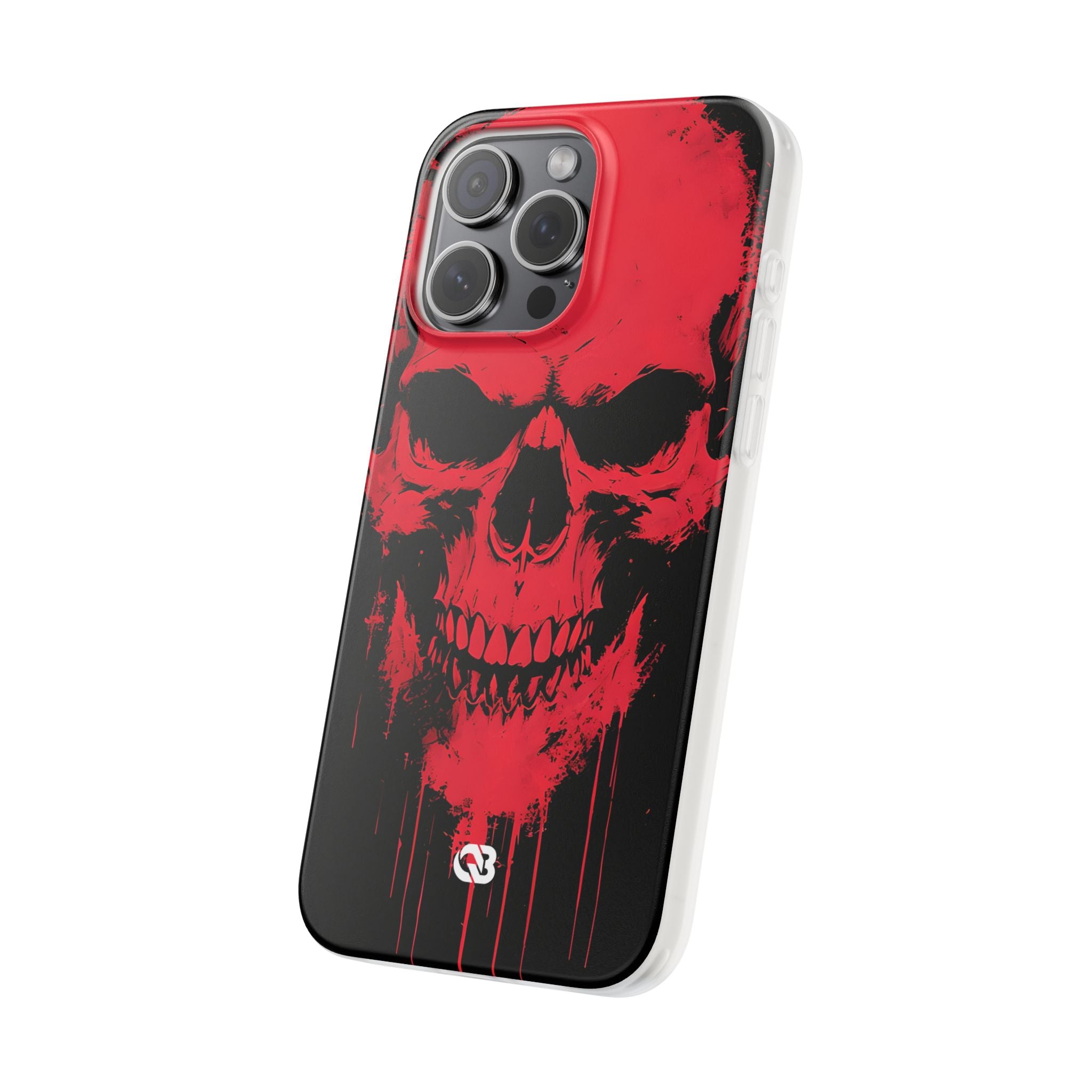 Crimson Street Skull · Soft Custodia per iPhone