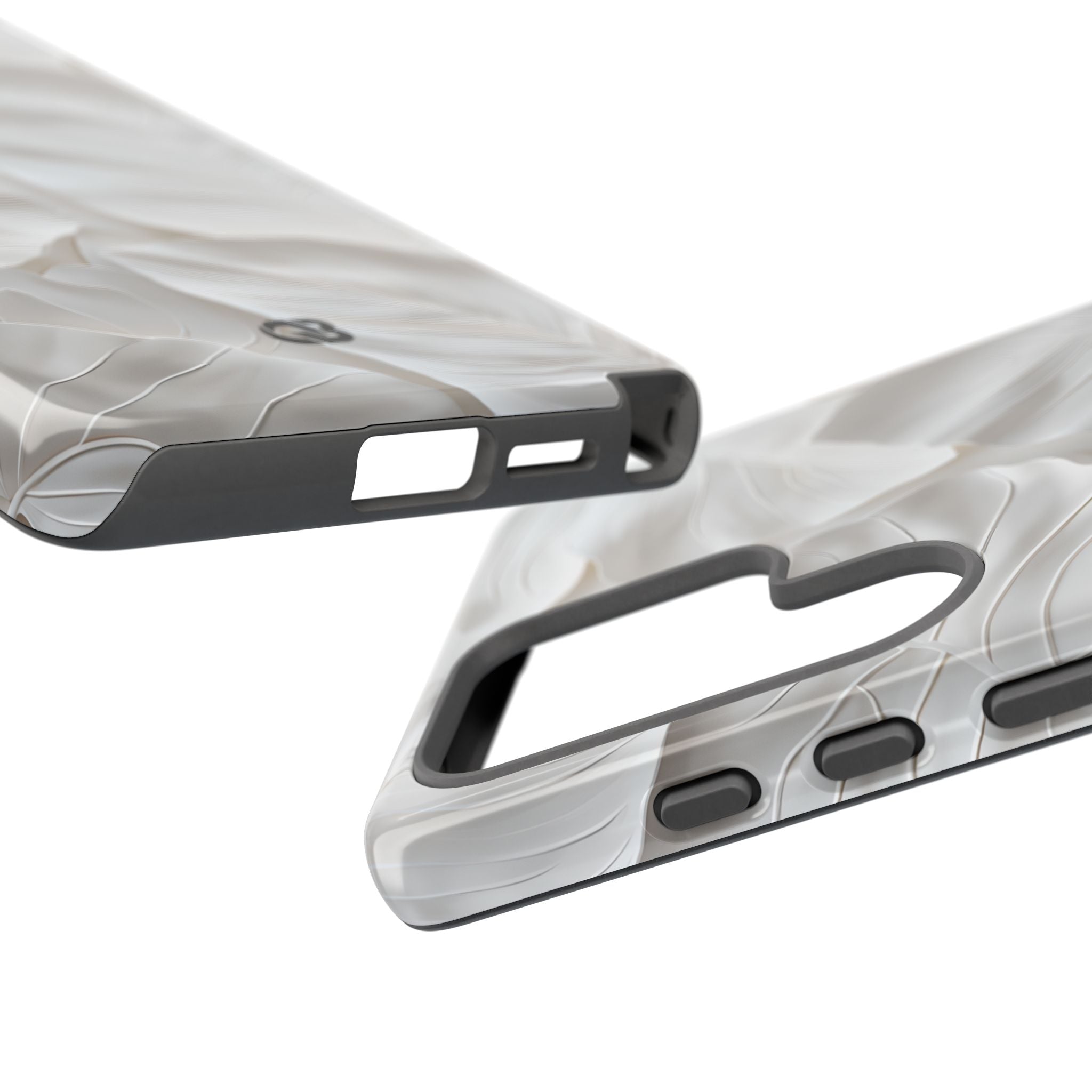 Sculpted Ivory Leaves · Tough Phone Case for Samsung