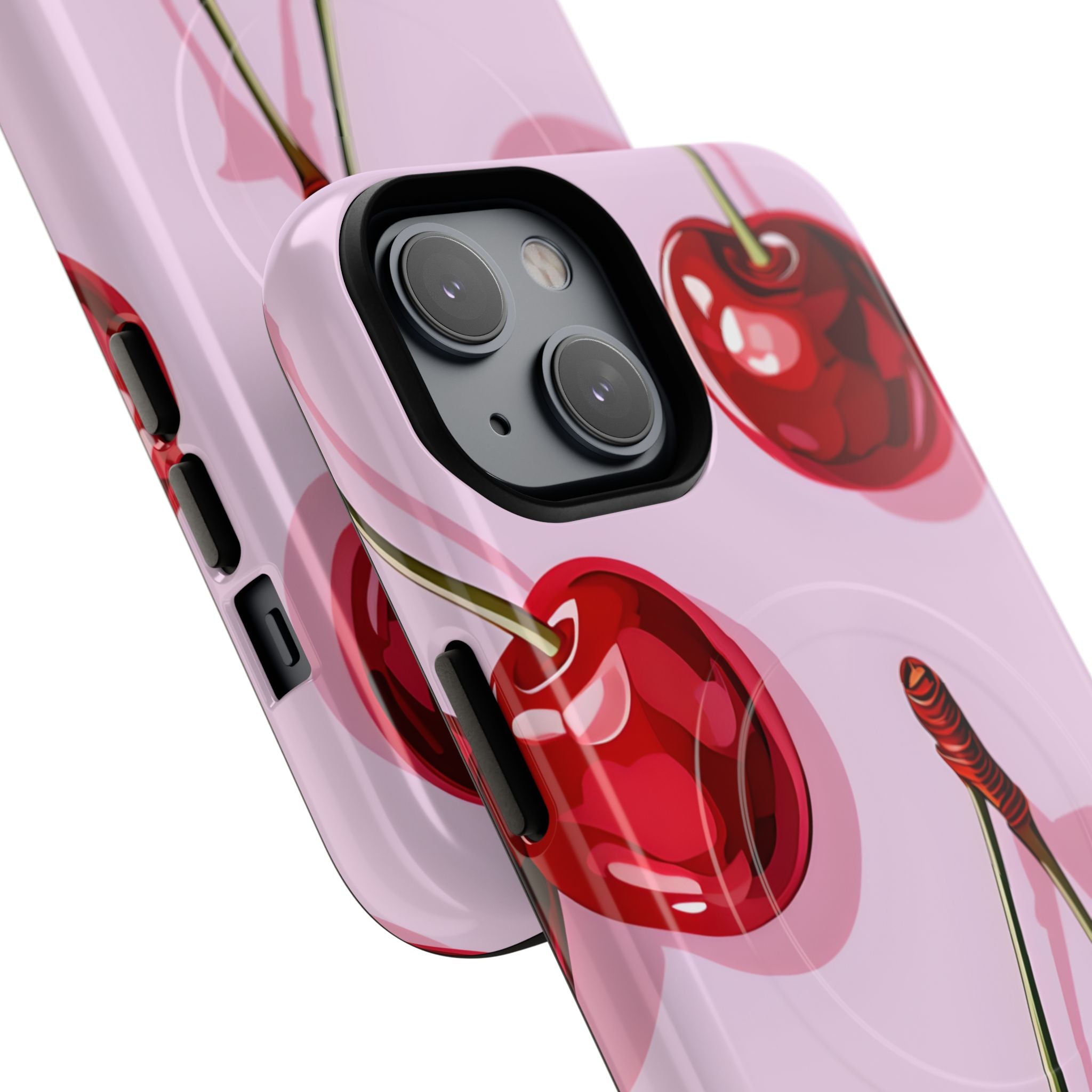 Glossy Cherry Burst iPhone 14 Case - Tough+ - CASE•BOB