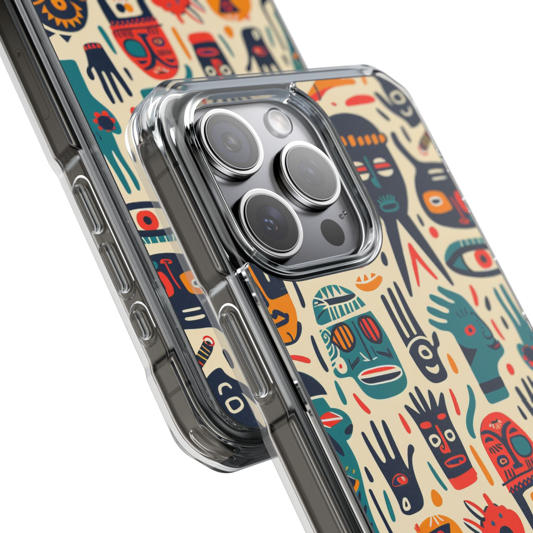 Lebendige Gesichter iPhone 15 Pro Max Case - Impact