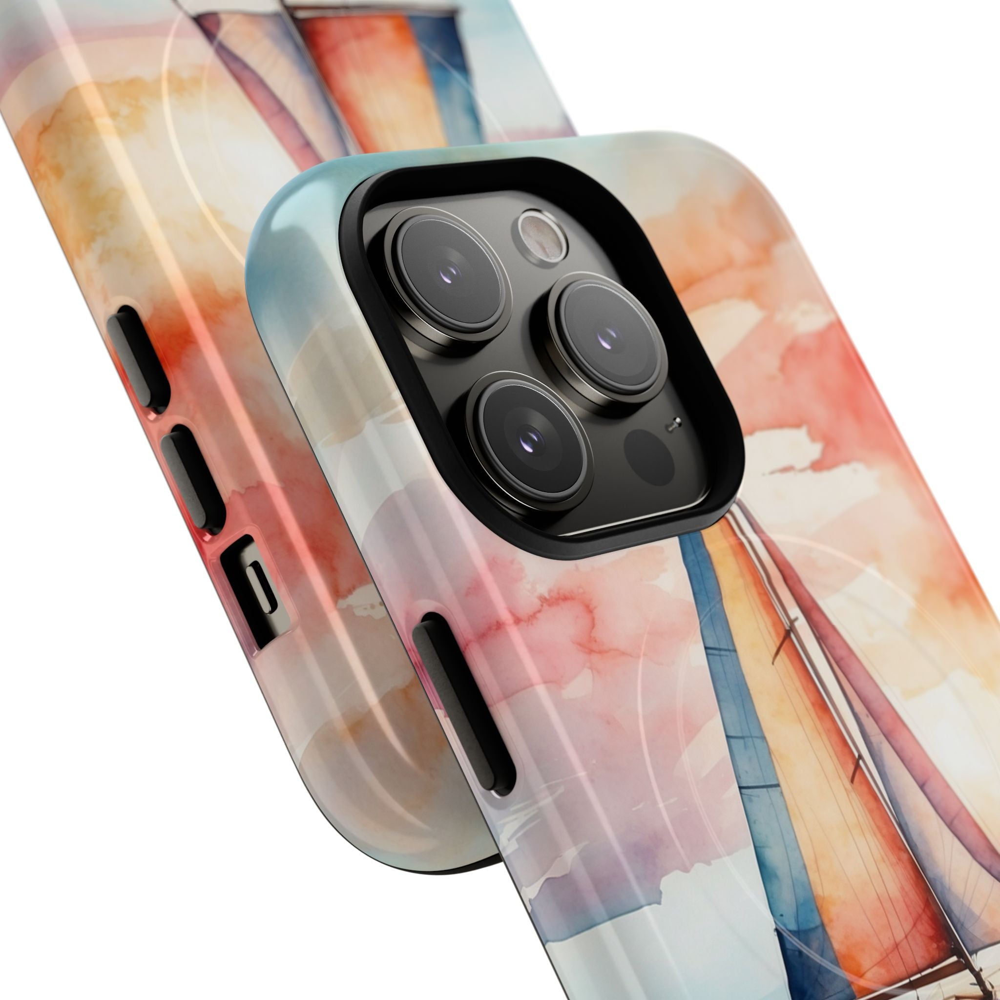 Crimson Horizon Sail · Tough+ Phone Case for iPhone · Magsafe