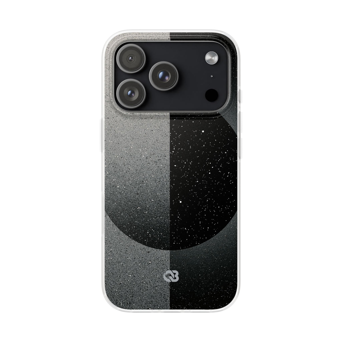 Black Lite Phone Case for iPhone - Lunar Static Orbit