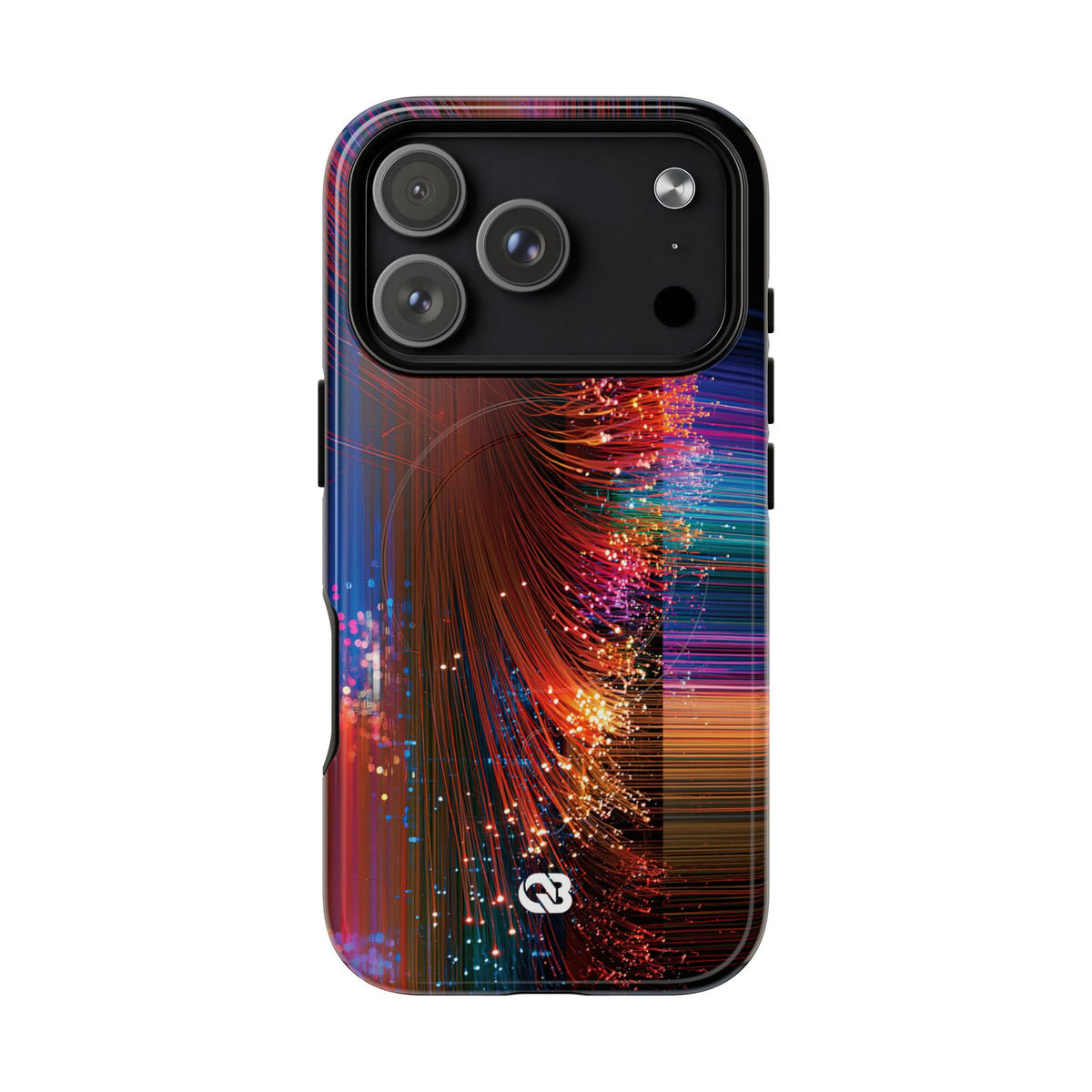 Black Tough 2.0 Magsafe Phone Case for iPhone - Cyber Optic Streak