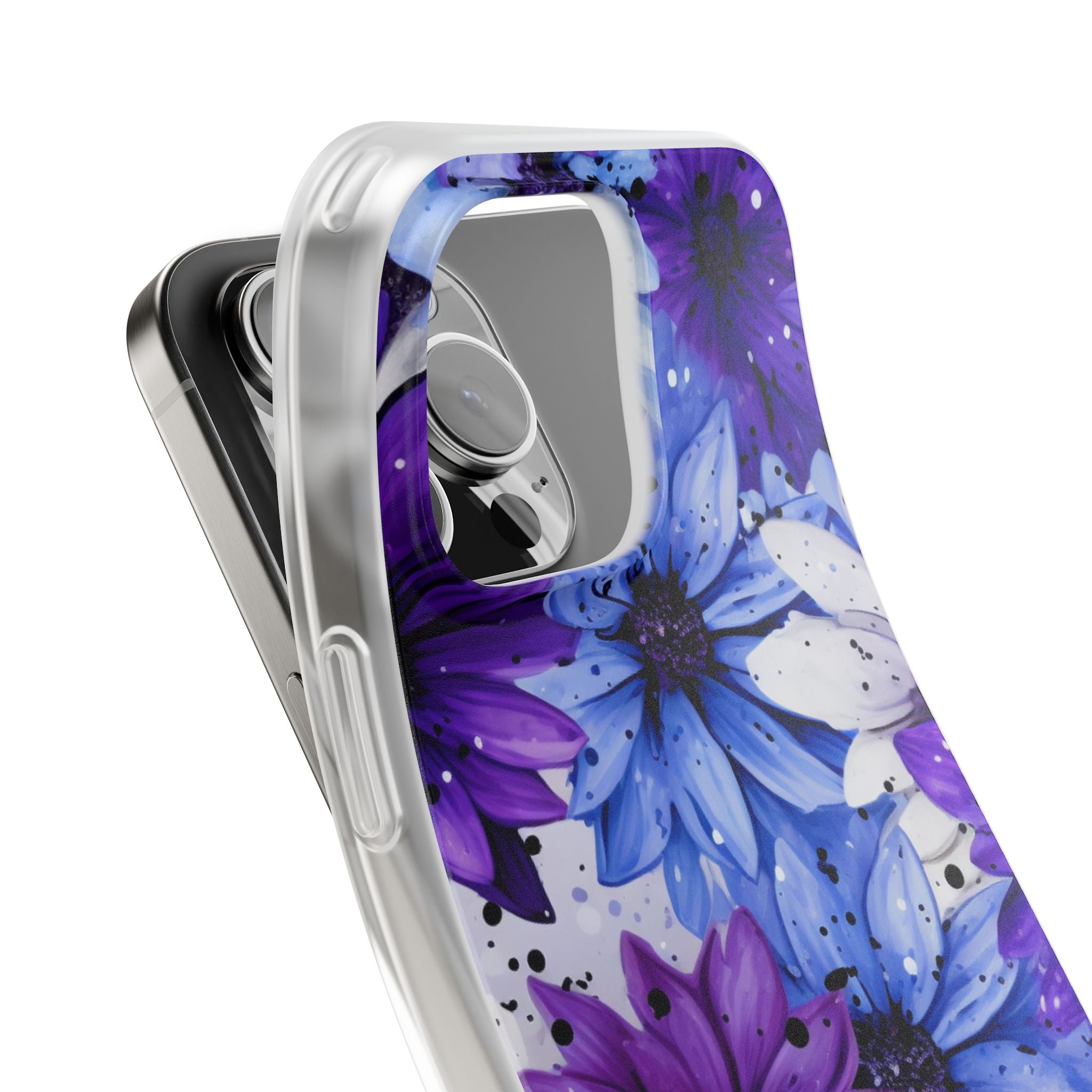 Ink Splatter Blooms · Soft Coque de téléphone pour iPhone