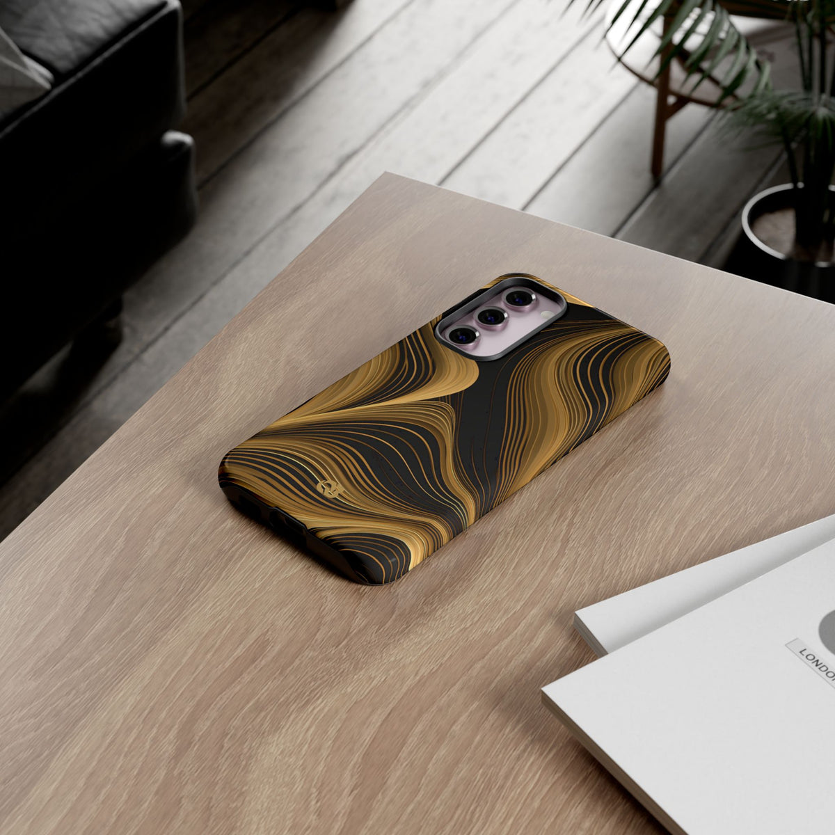 Gilded Strata · Tough Phone Case for Samsung · Gold