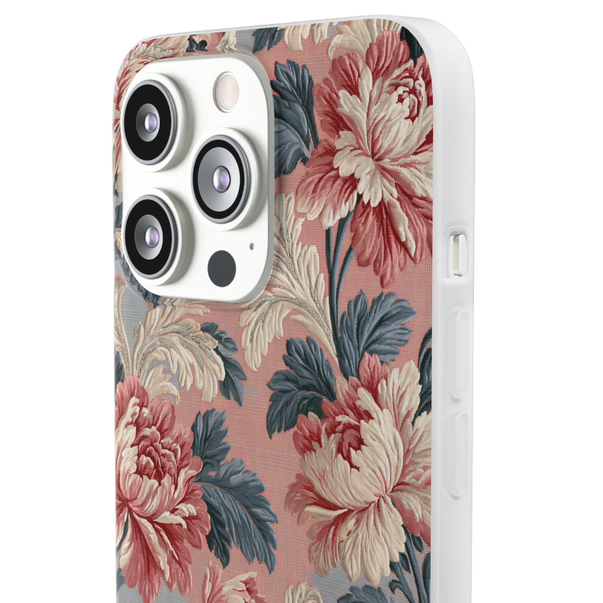 Blush Peony Jacquard · Lite Phone Case for iPhone · Pink