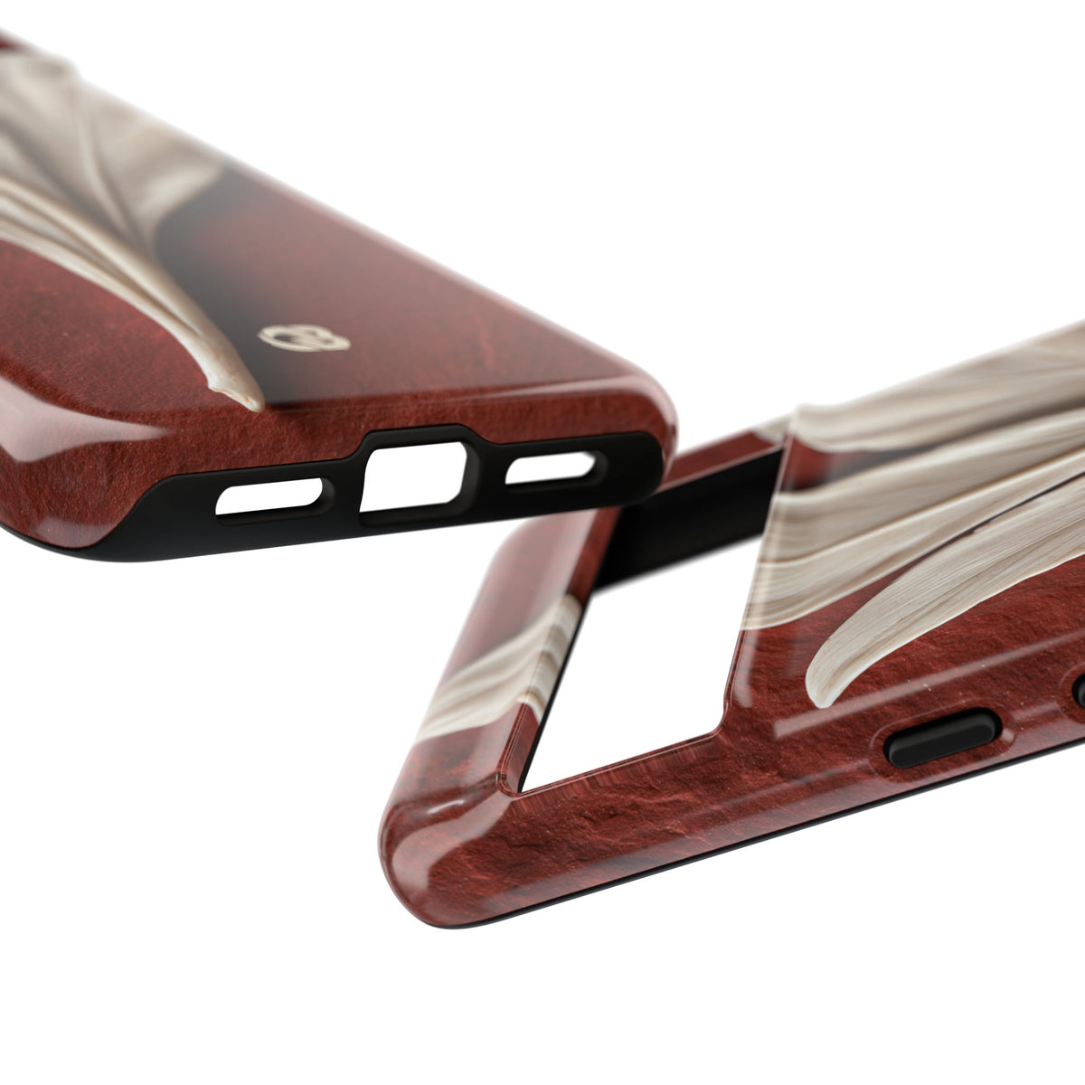 Carved Ivory Plume · Tough Phone Case for Pixel · Red