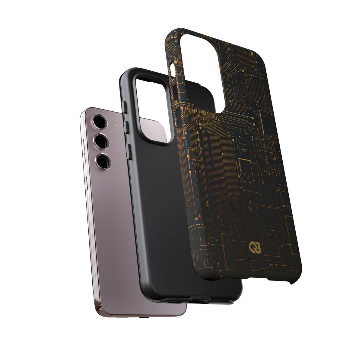 Gold Tough Phone Case for Samsung - Amber Core Mainframe
