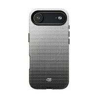 Black Tough 2.0 Magsafe Phone Case for iPhone - Obsidian Halftone Flux