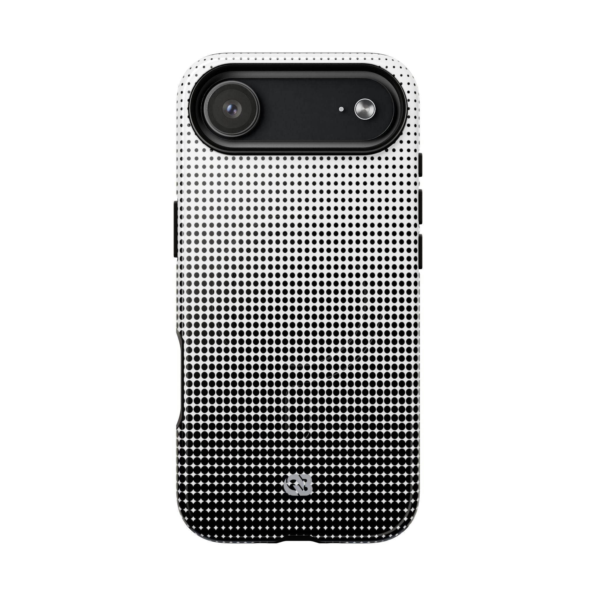 Black Tough 2.0 Magsafe Phone Case for iPhone - Obsidian Halftone Flux