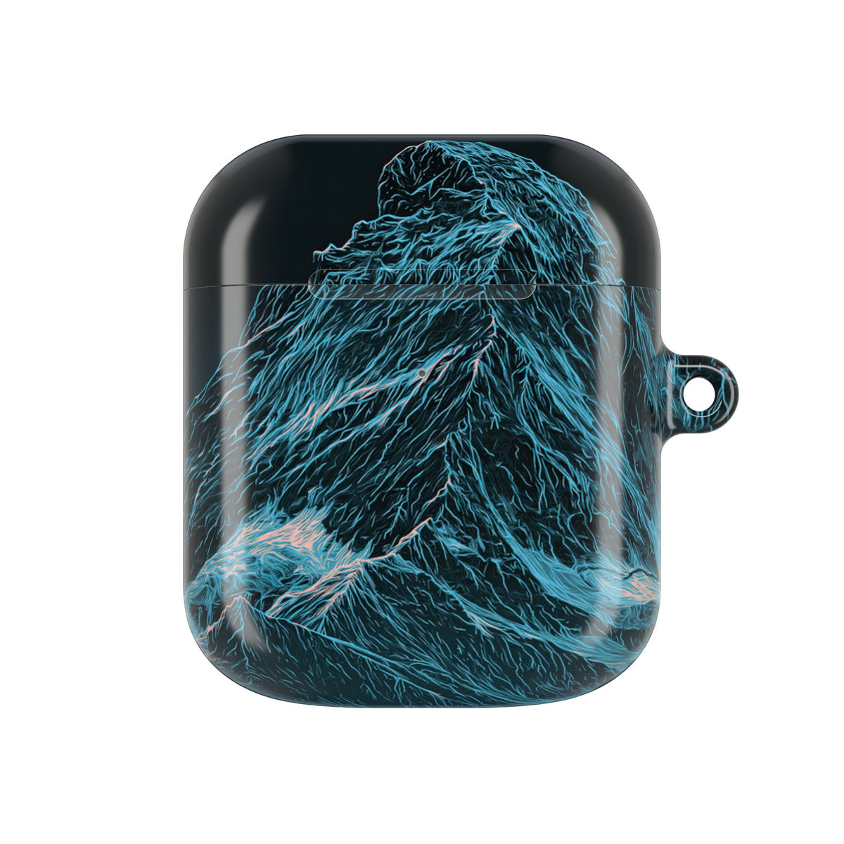 Glacial Alpine Peak · Hard Case for AirPods & AirPods Pro · Blue