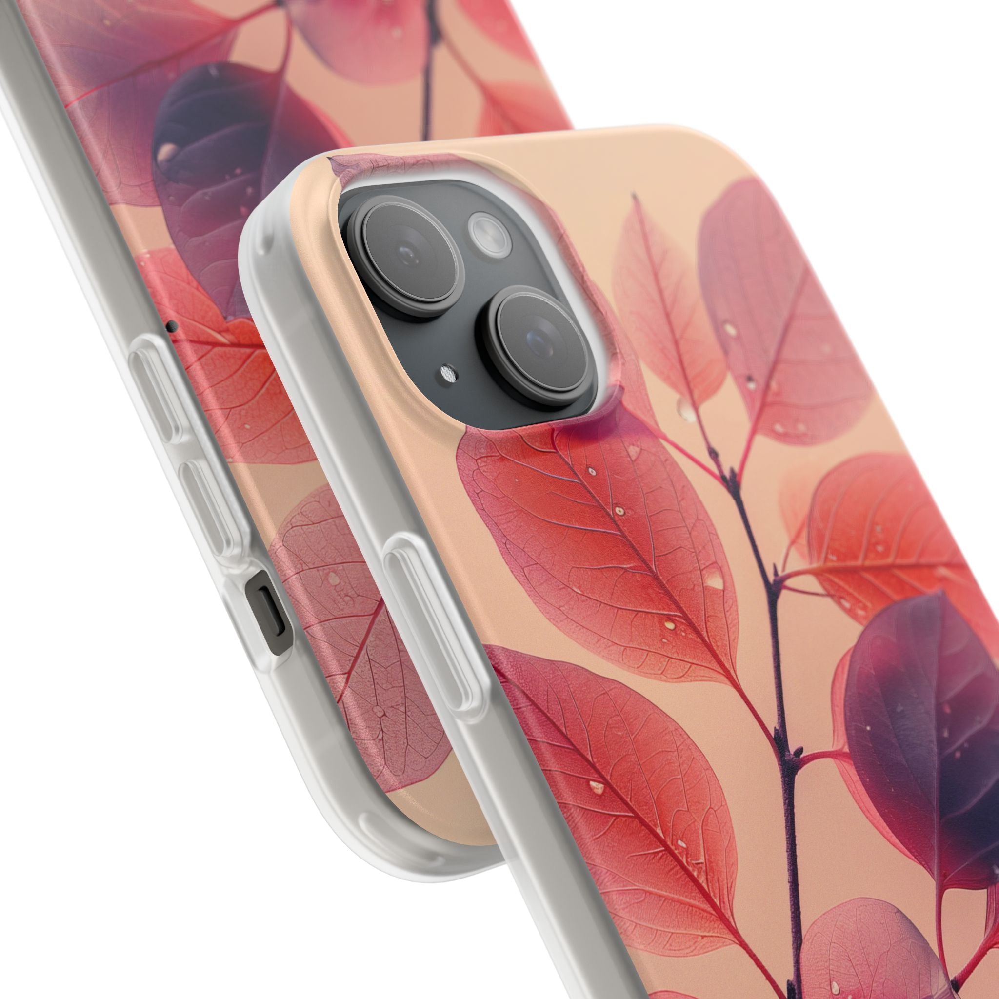 Dewy Magenta Foliage · Soft Coque de téléphone pour iPhone