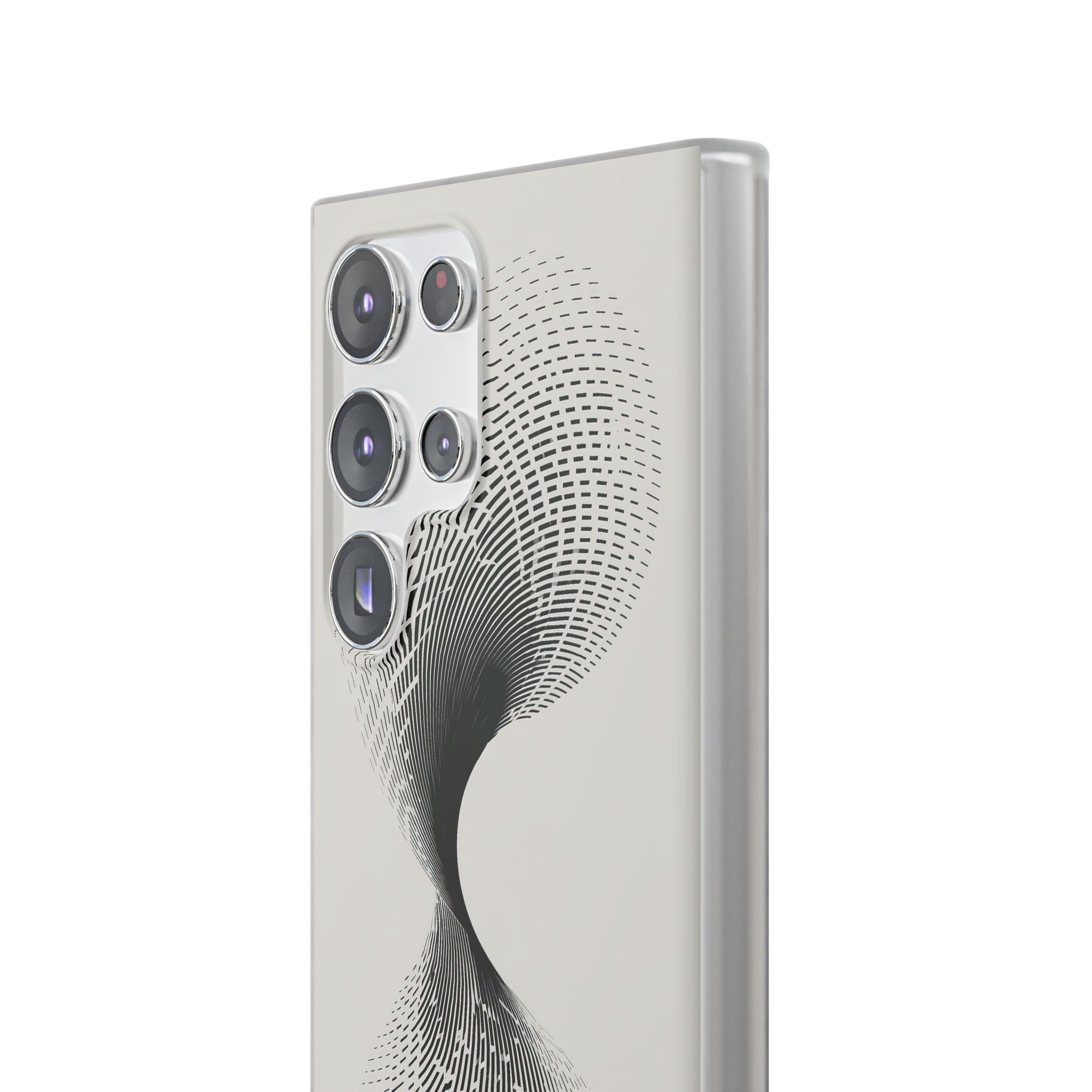 White Lite Phone Case for Samsung - Linear Torsion Grid