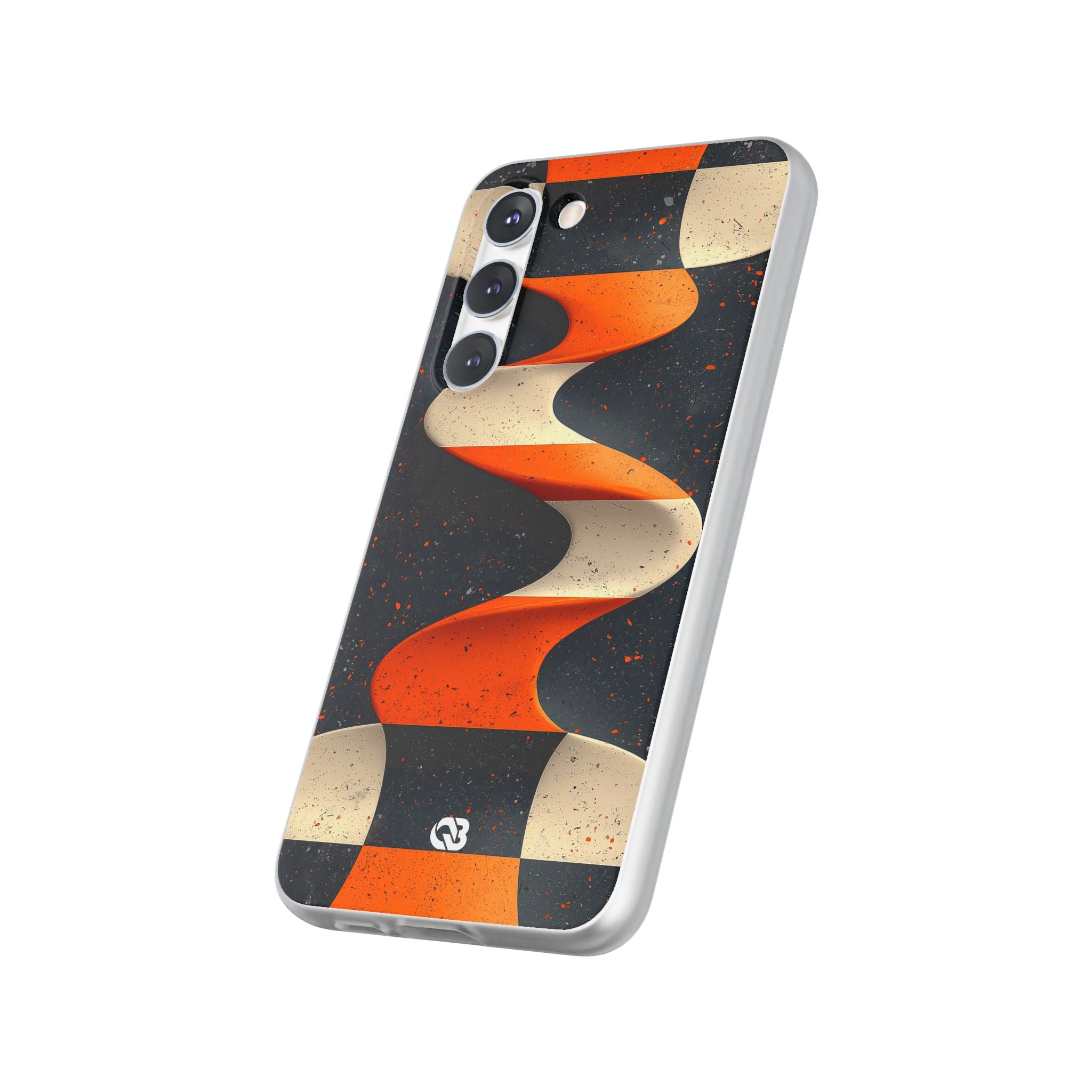 Orange Grit Twist · Soft Phone Case for Samsung