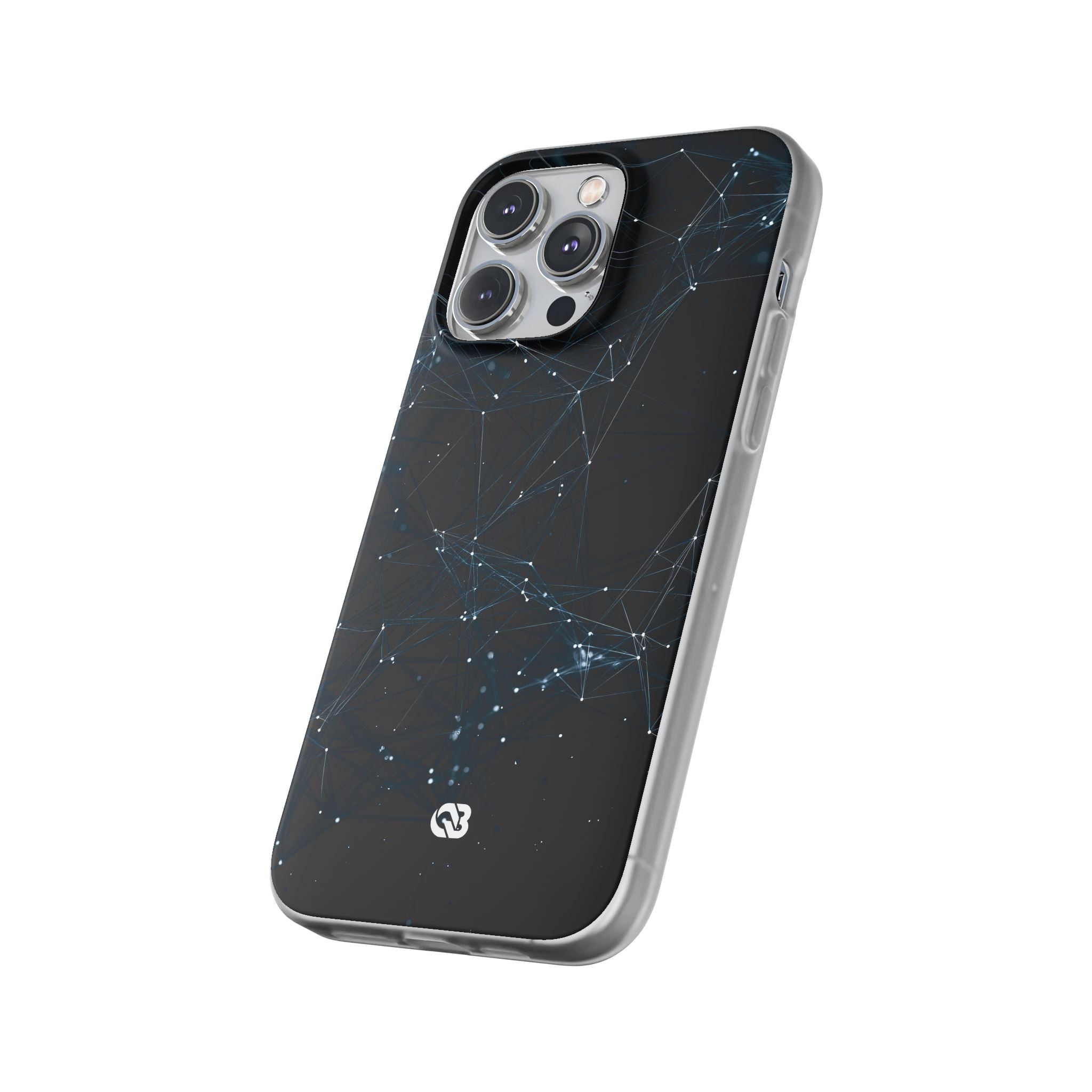 Black Lite Phone Case for iPhone - Arctic Neural Mesh