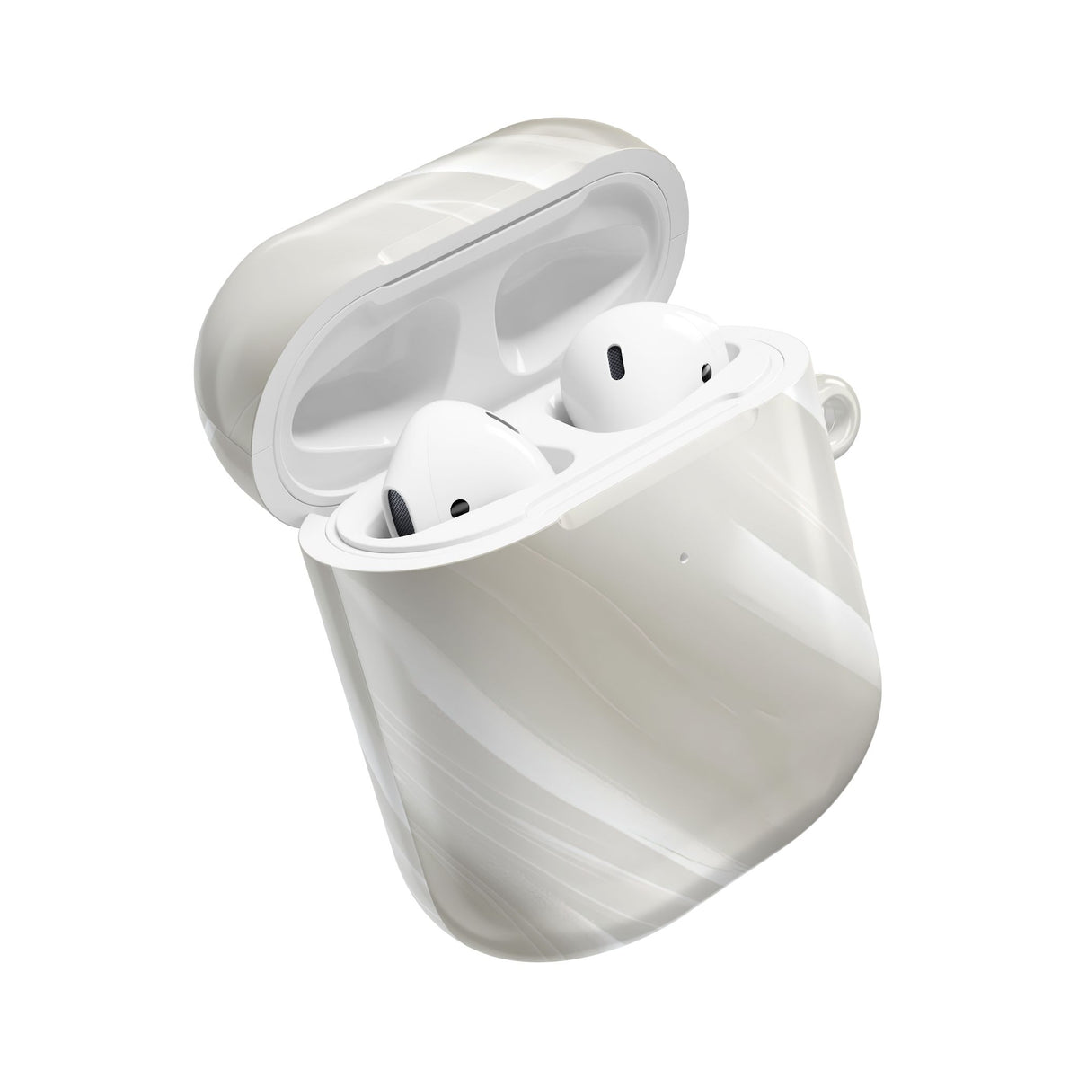 Liquid Enamel Fold · Hard Case for AirPods & AirPods Pro · White