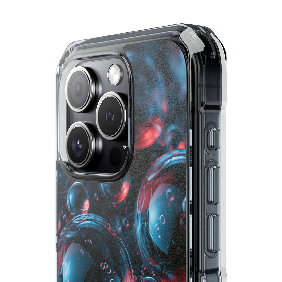 Aqua Gel Spheres · Clear Impact Magnetic Phone Case for iPhone · Blue
