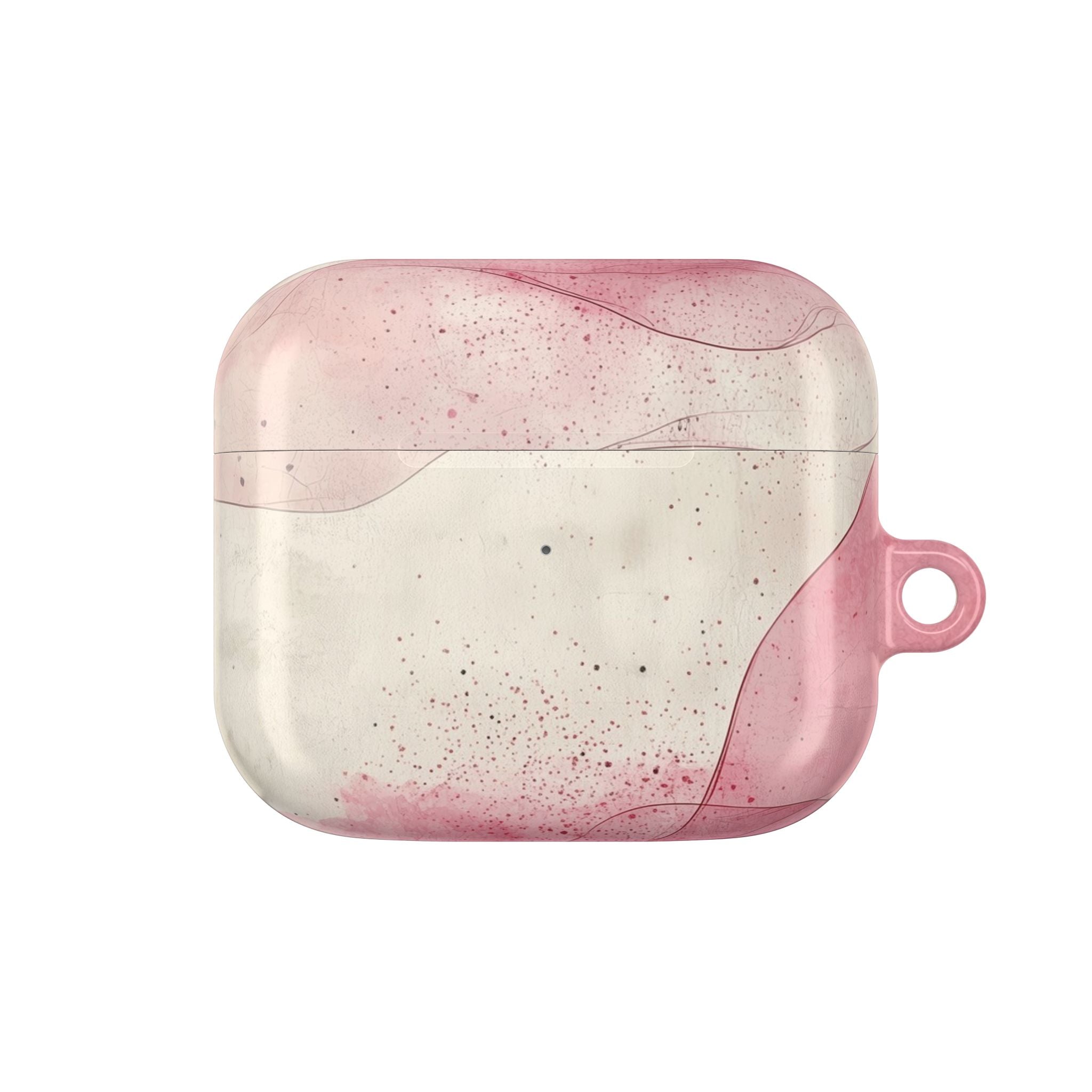 Crimson Ribbon Waves - AirPods Case