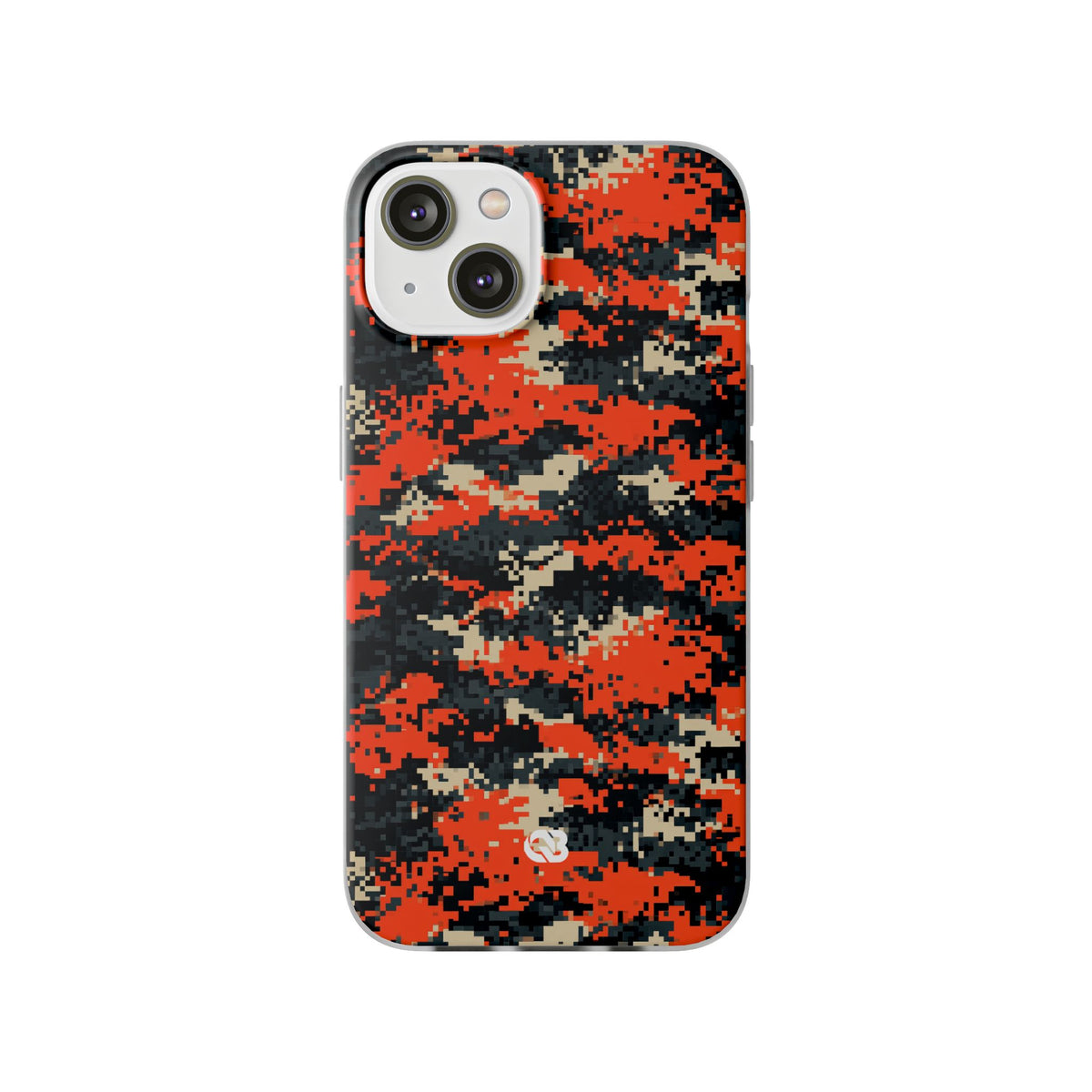 Signal Pixel Camo · Lite Phone Case for iPhone · Orange