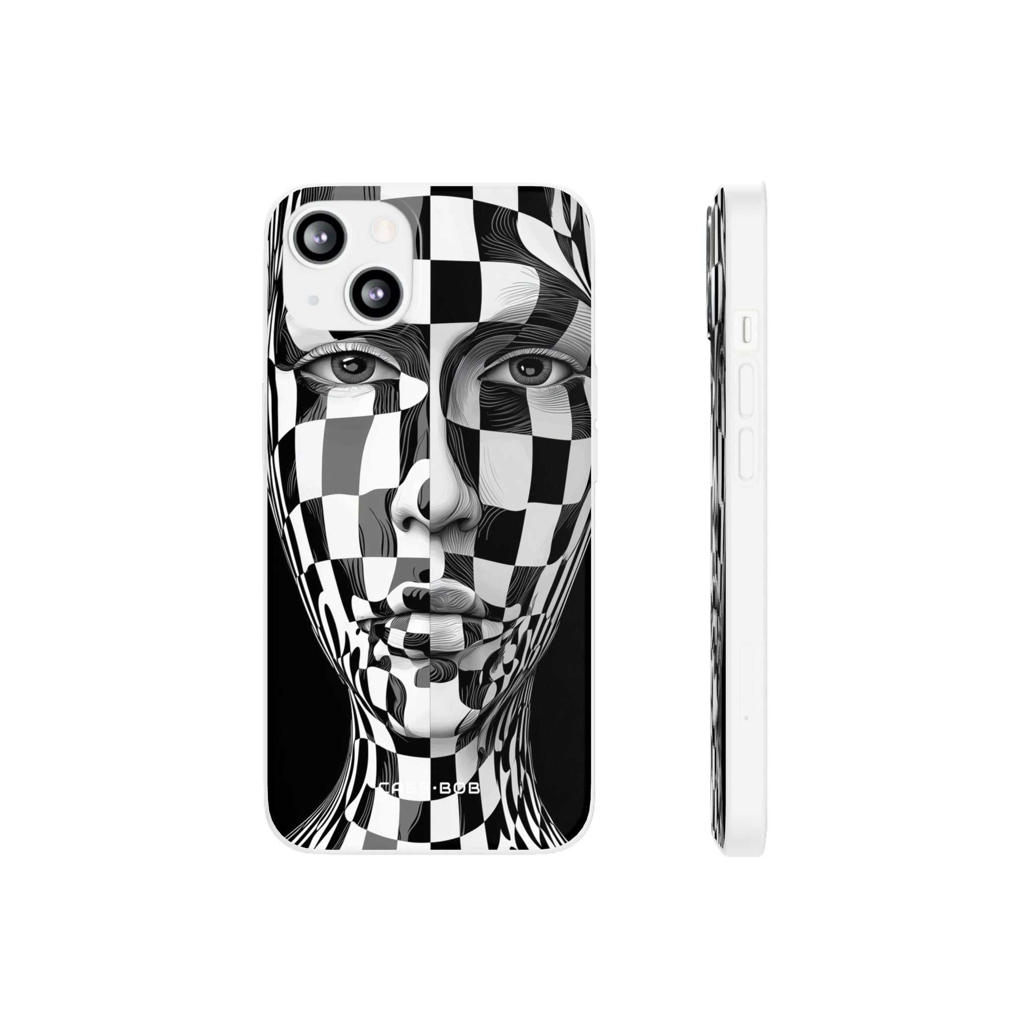 Checkered Face iPhone 13 - Soft