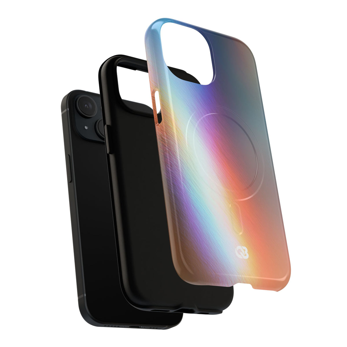 Prismatic Ray · Tough 2.0 Magnetic Phone Case for iPhone · Blue