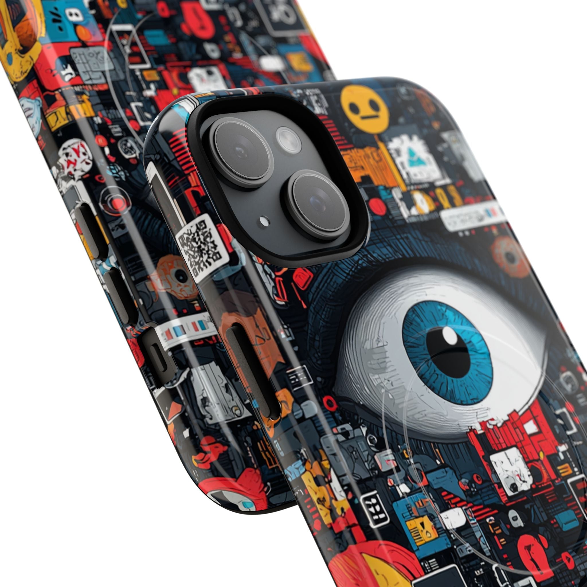 Digital Eye Blue iPhone 15 Plus Case - Tough+