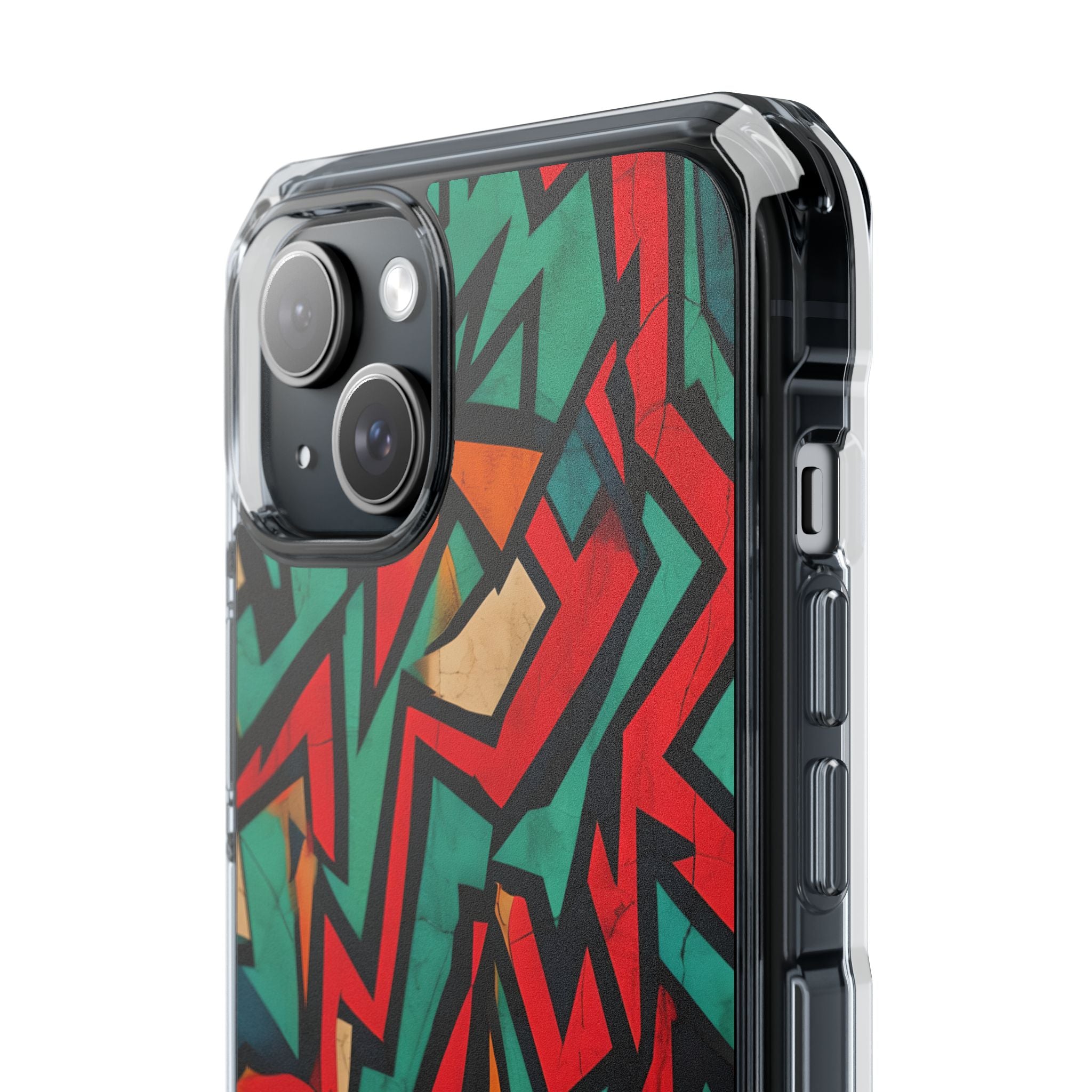 Jagged Teal Static · Impact Phone Case for iPhone · Magsafe