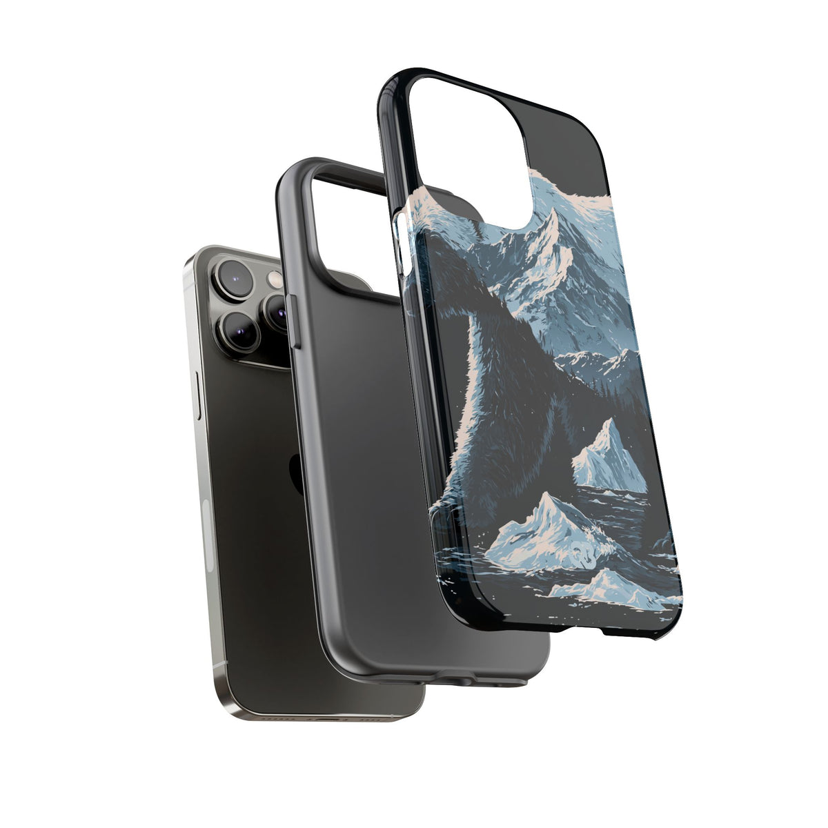 Nordic Arctic Bear · Tough Phone Case for iPhone · Black