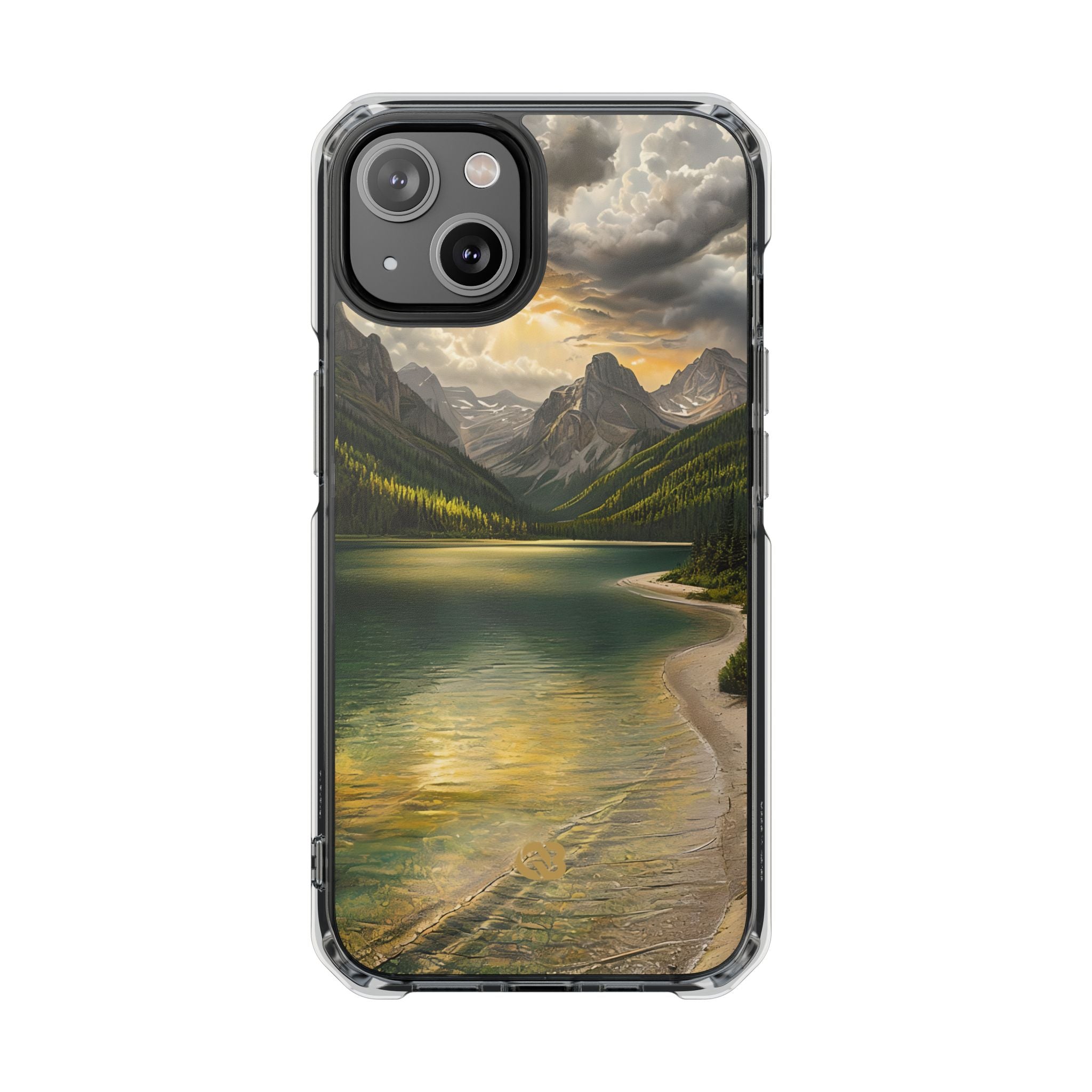 Gilded Mountain Lake · Coque de téléphone Impact pour iPhone · MagSafe