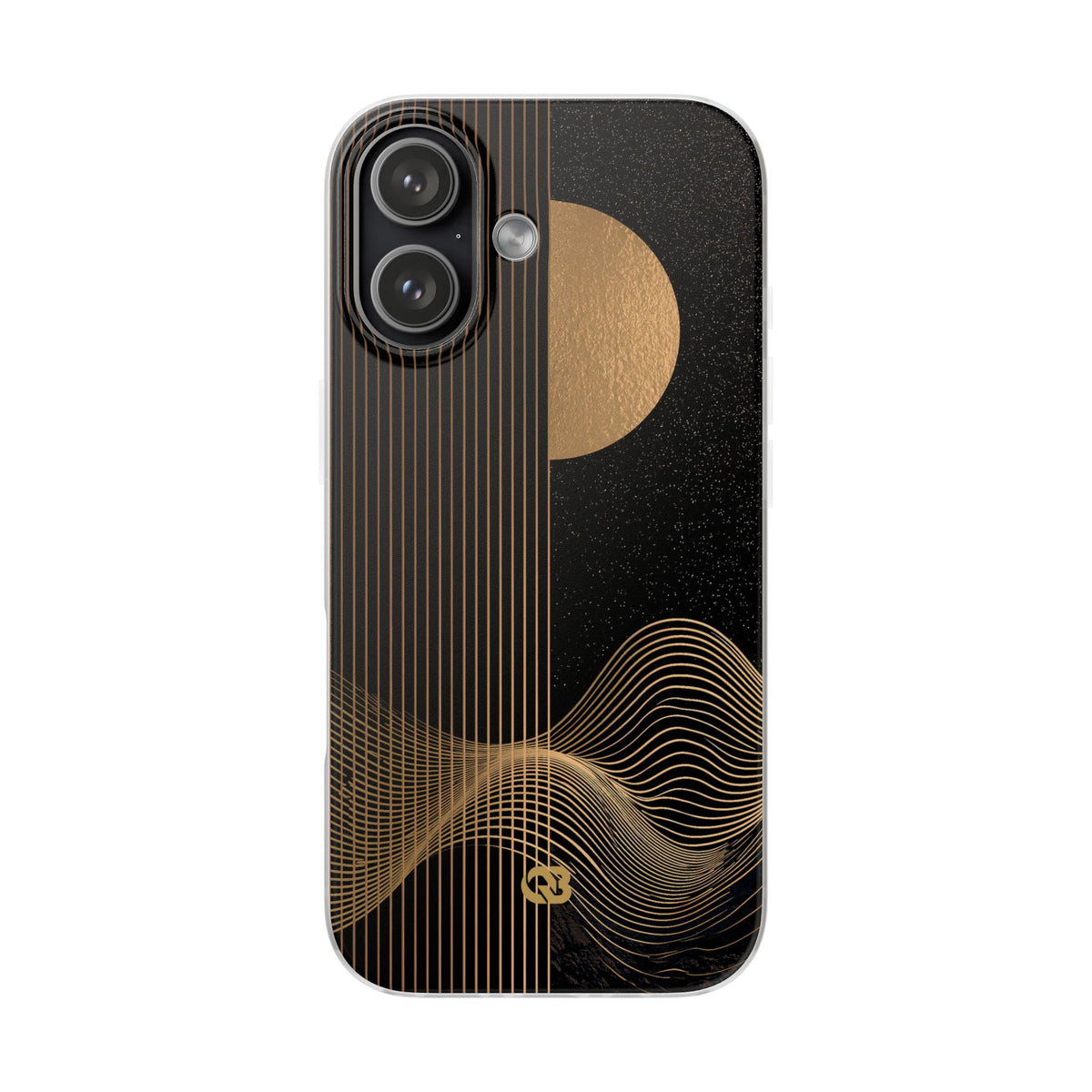 Lunar Topo Horizon · Lite Phone Case for iPhone · Black