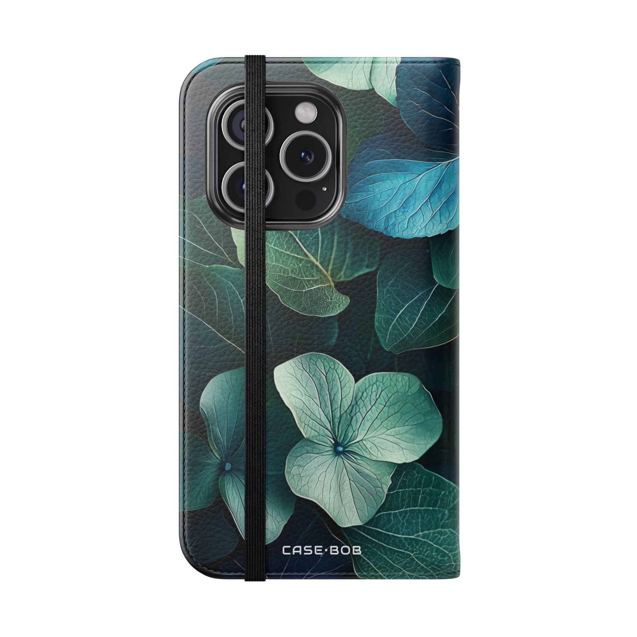 Teal Bloom - iPhone 15 Pro Case - Wallet