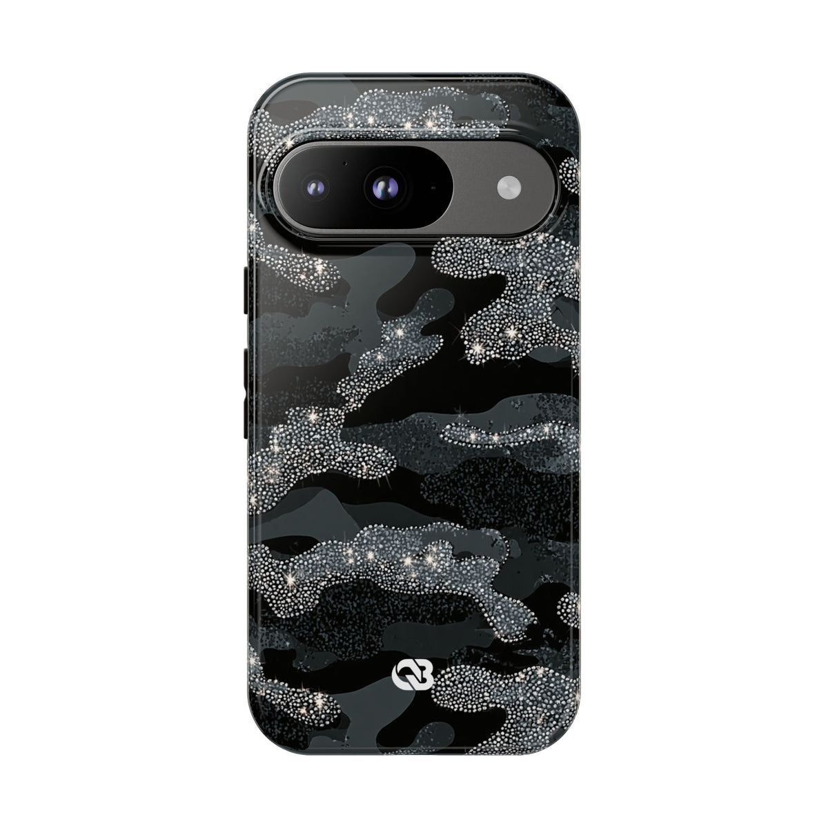 Glitter Shadow Camo · Tough Phone Case for Pixel · Black