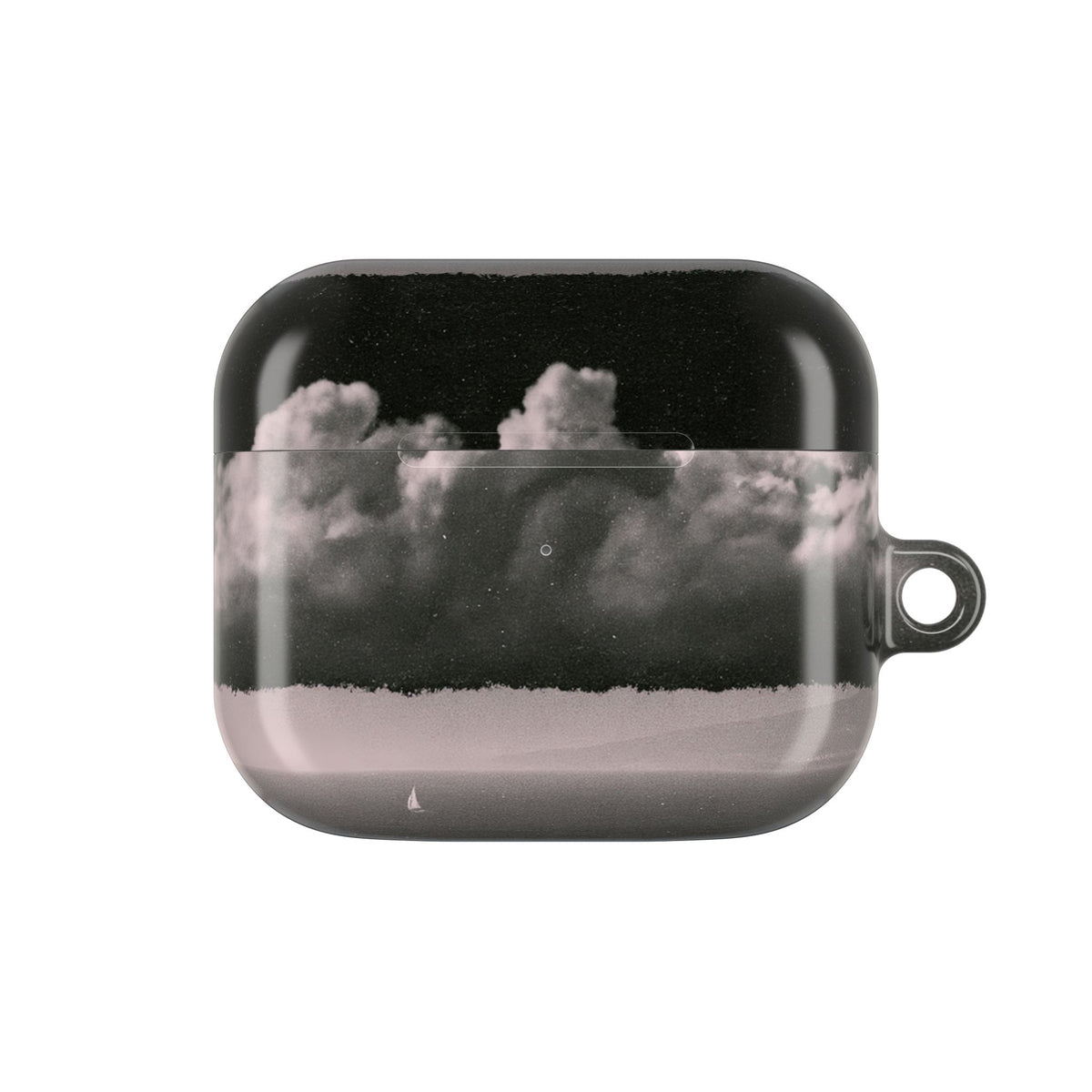 Crimson Horizon · Hard Case for AirPods & AirPods Pro · Black
