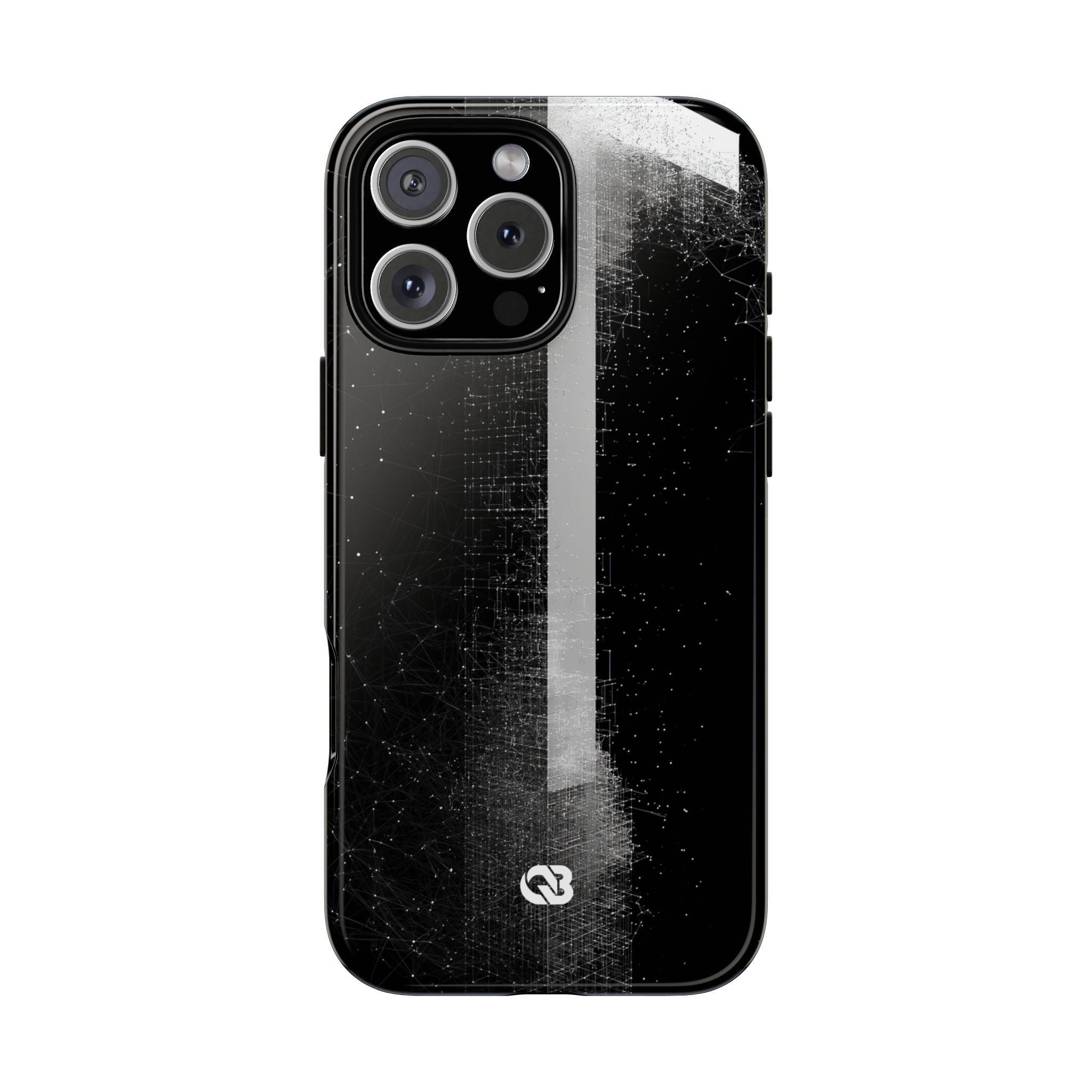 Black Tough Phone Case for iPhone - Vector Core Monolith
