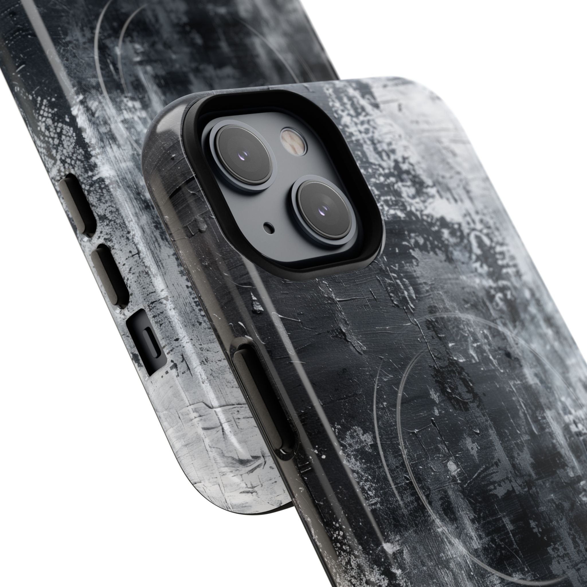 Textured Blackscape iPhone 14 Case - Tough+