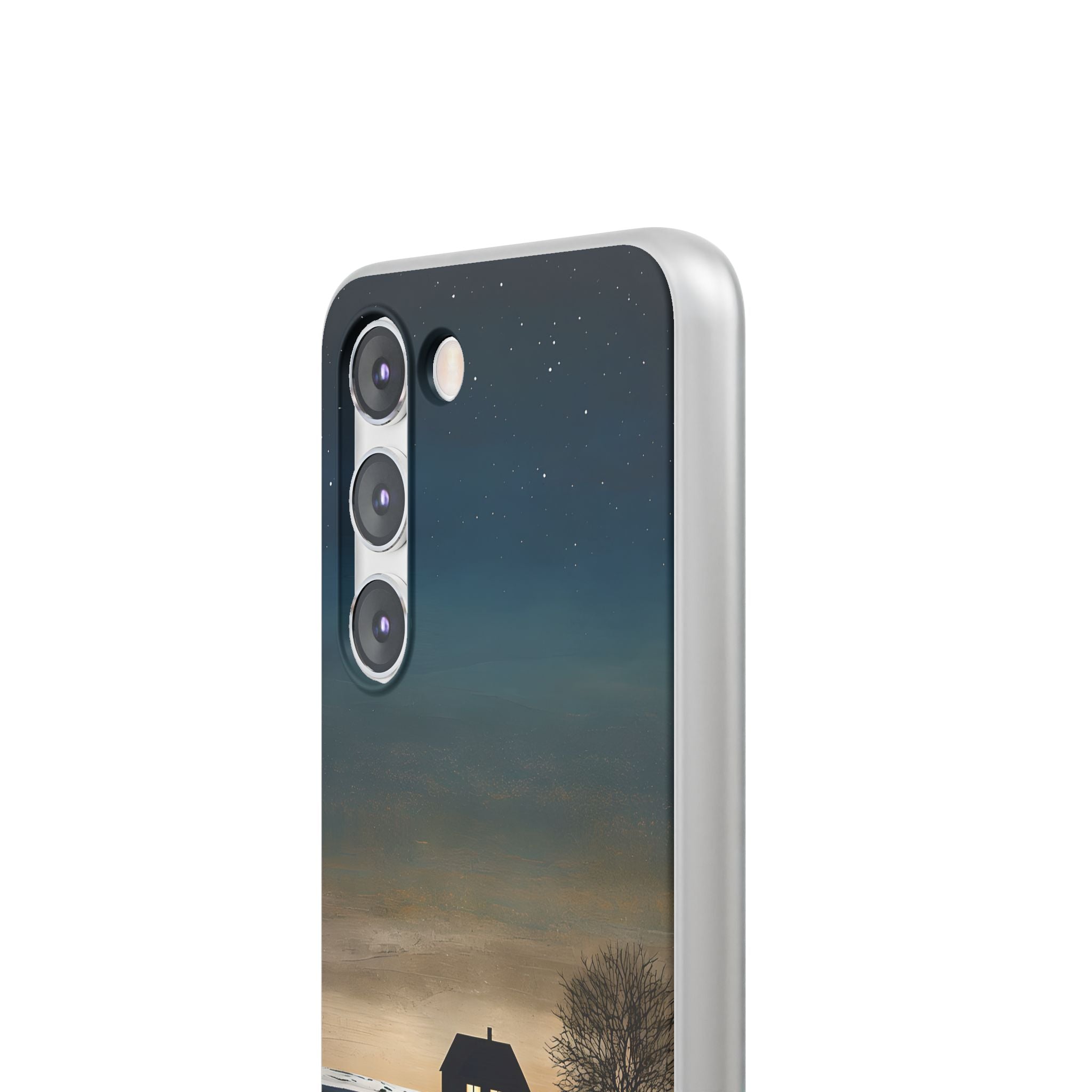Midnight Cabin Glow · Soft Phone Case for Samsung