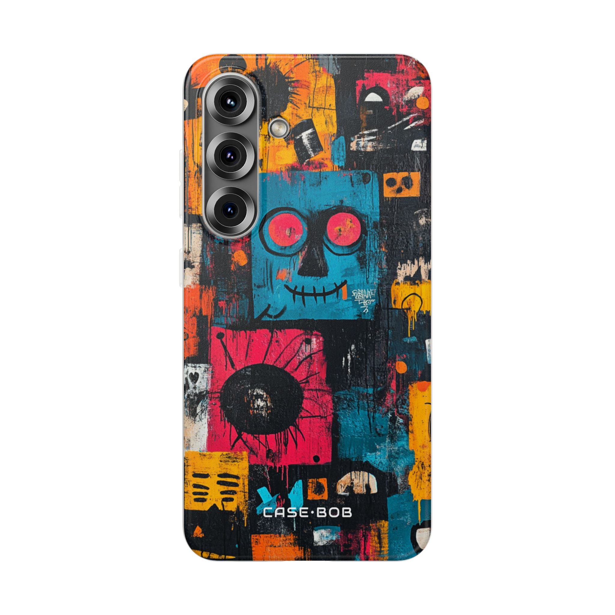 Blue Stitch Smile Samsung S25 Case - Soft