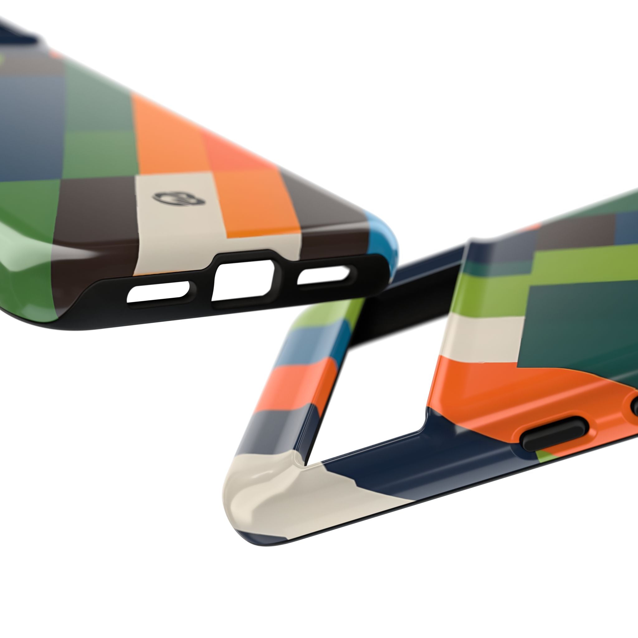 Angled Retro Mosaic · Tough Handyhülle für Google Pixel