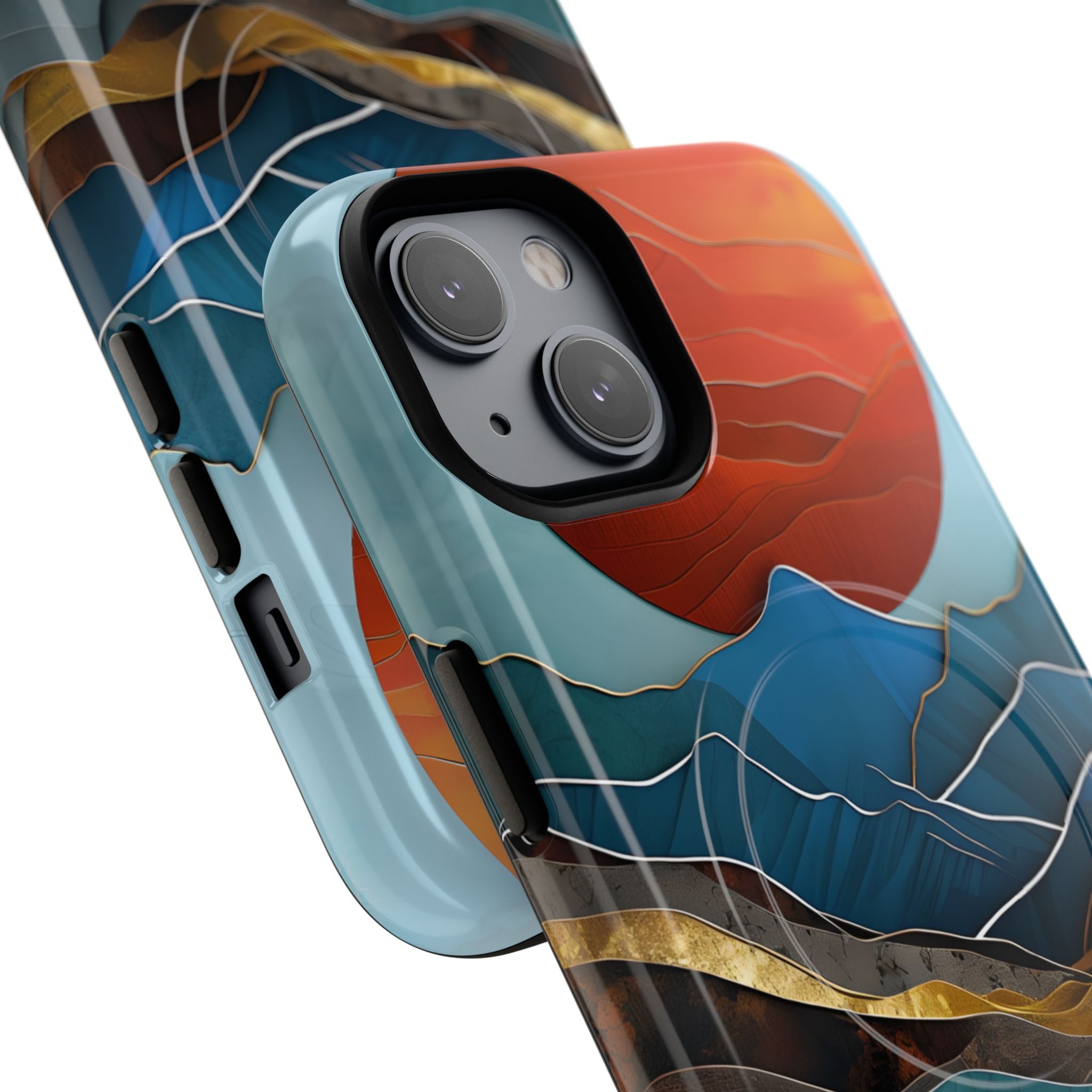 Molten Sun Peaks · Tough+ etui na telefon dla iPhone · Magsafe