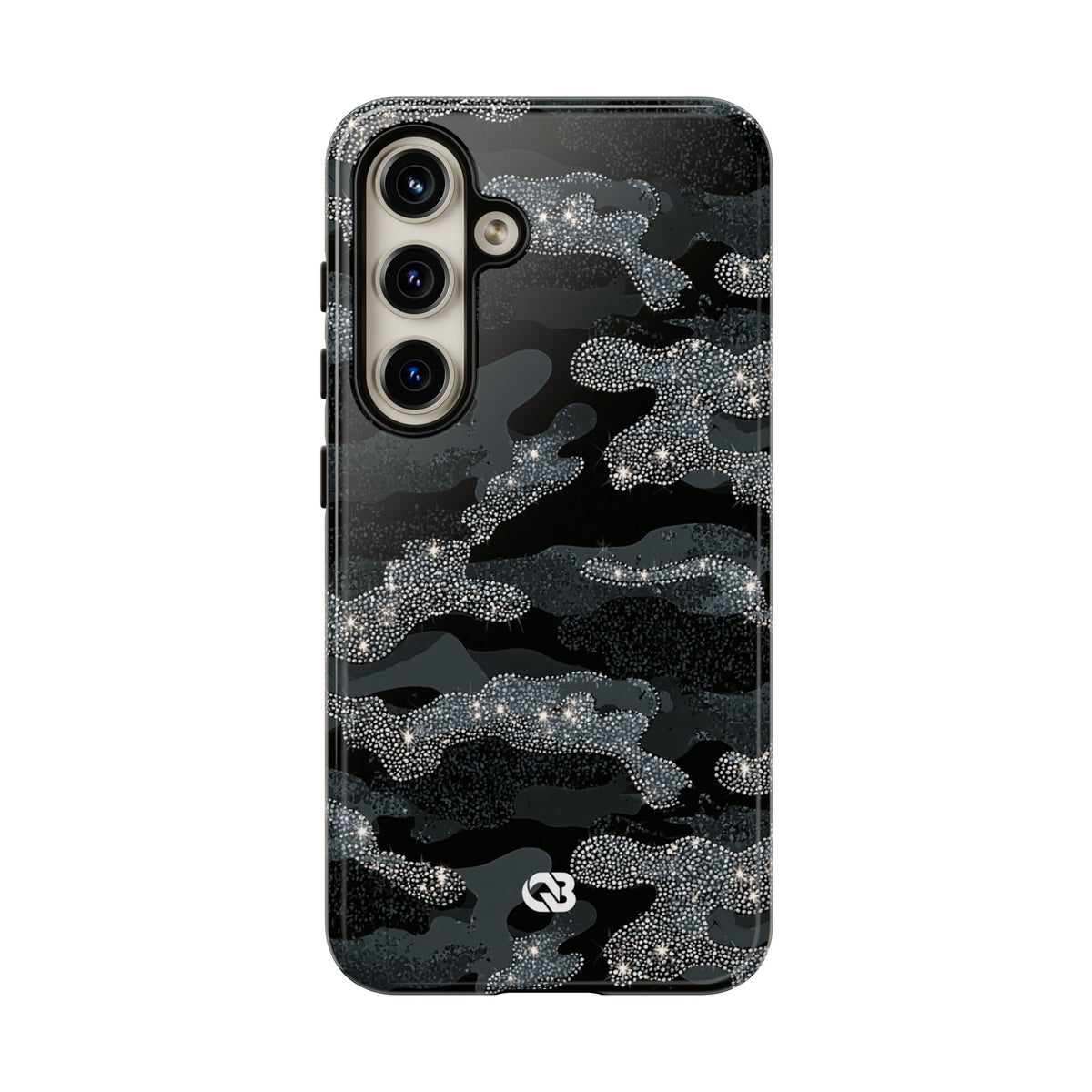 Glitter Shadow Camo · Tough Phone Case for Samsung · Black