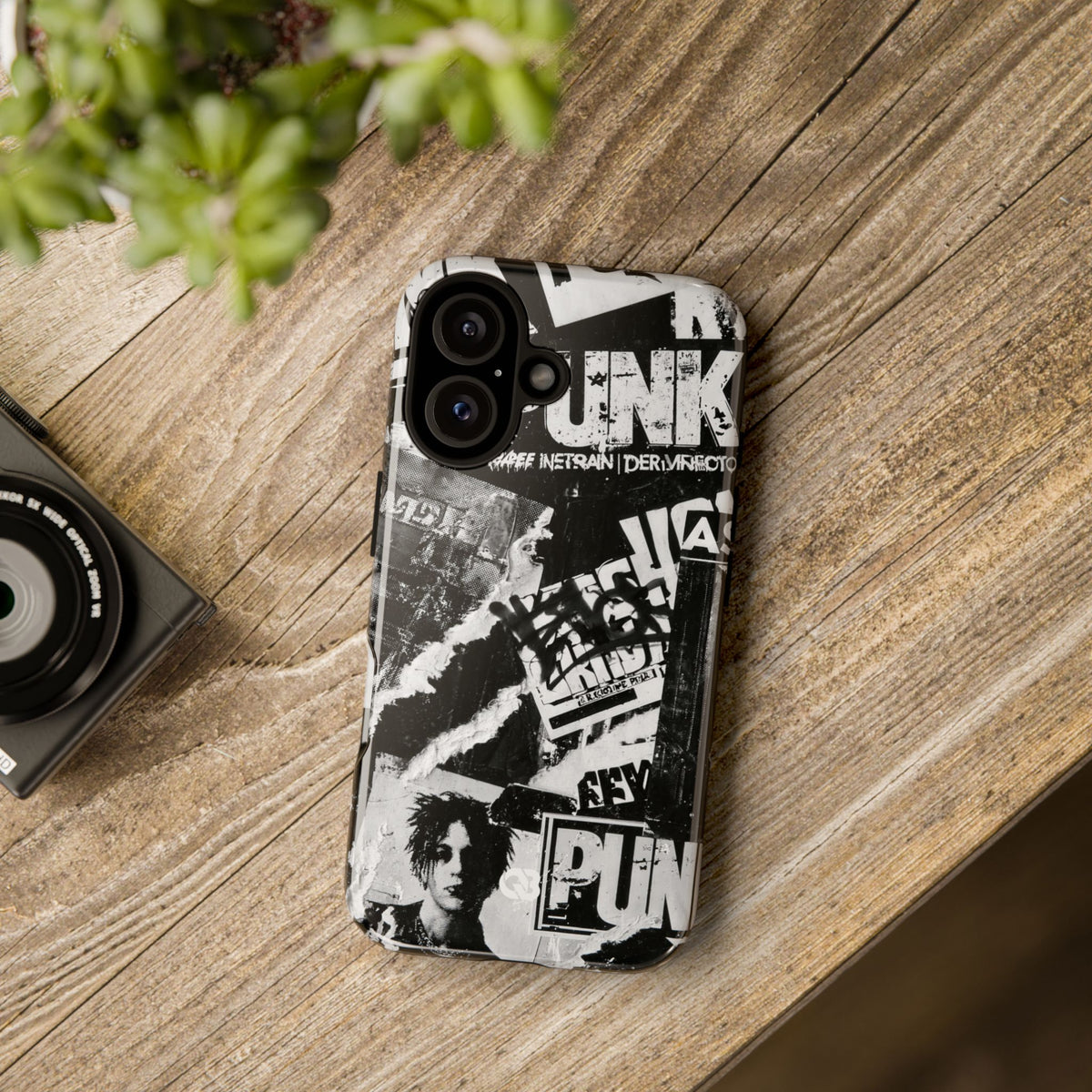 Underground Punk Collage · Tough Phone Case for iPhone · Black