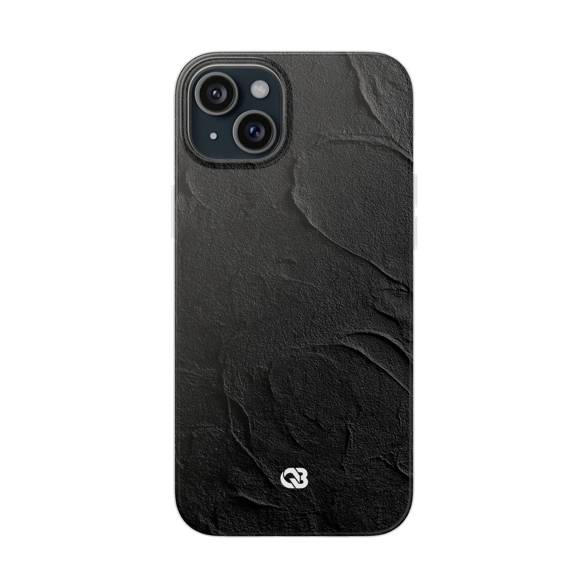 Obsidian Stucco Relief · Lite Phone Case for iPhone · Black