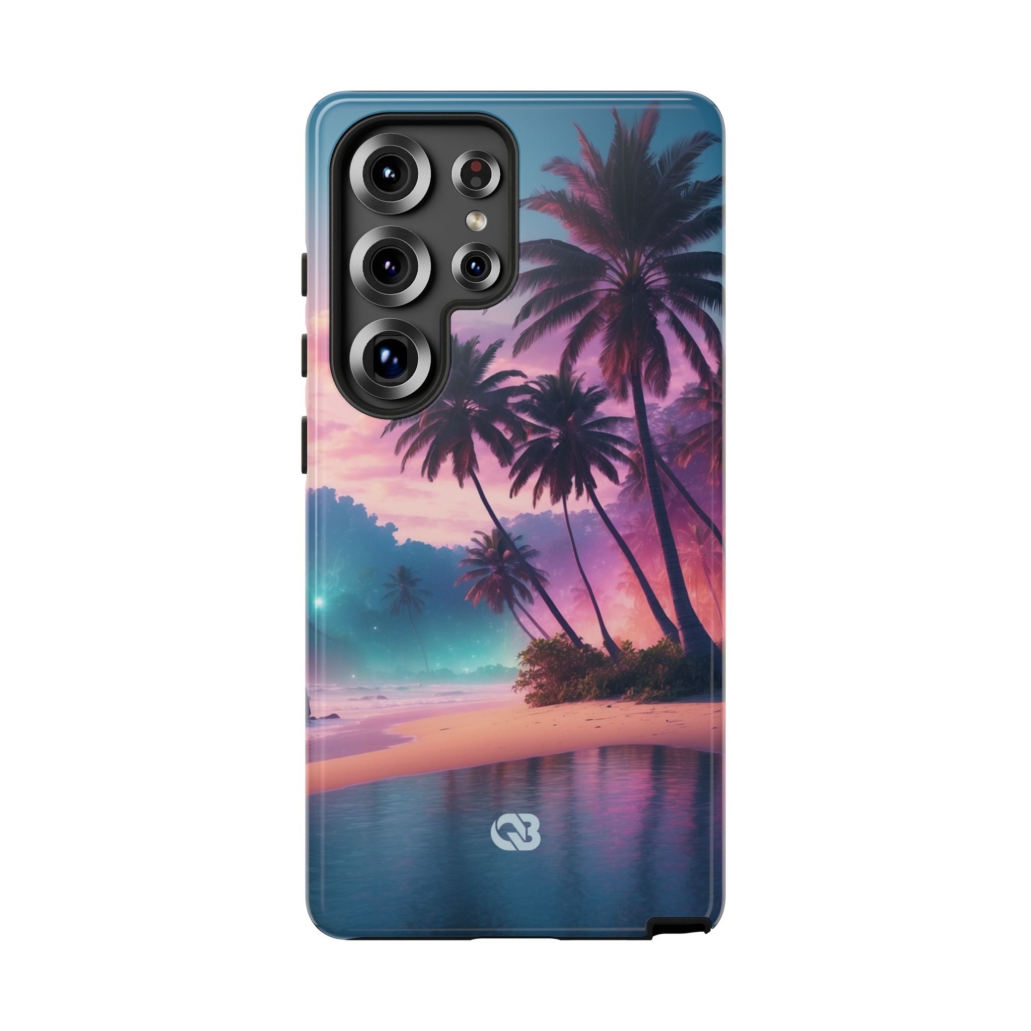 Neon Shore Palms · Tough Handyhülle für Samsung
